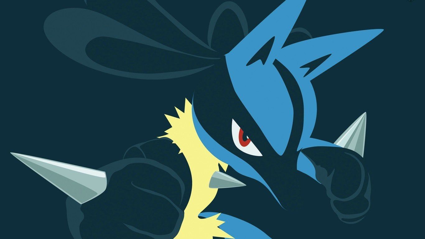 1366x768 Awesome Lucario background