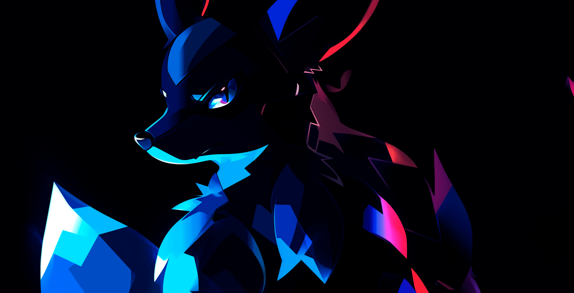 1920x980 HD Lucario Pokémon Anime Wallpaper