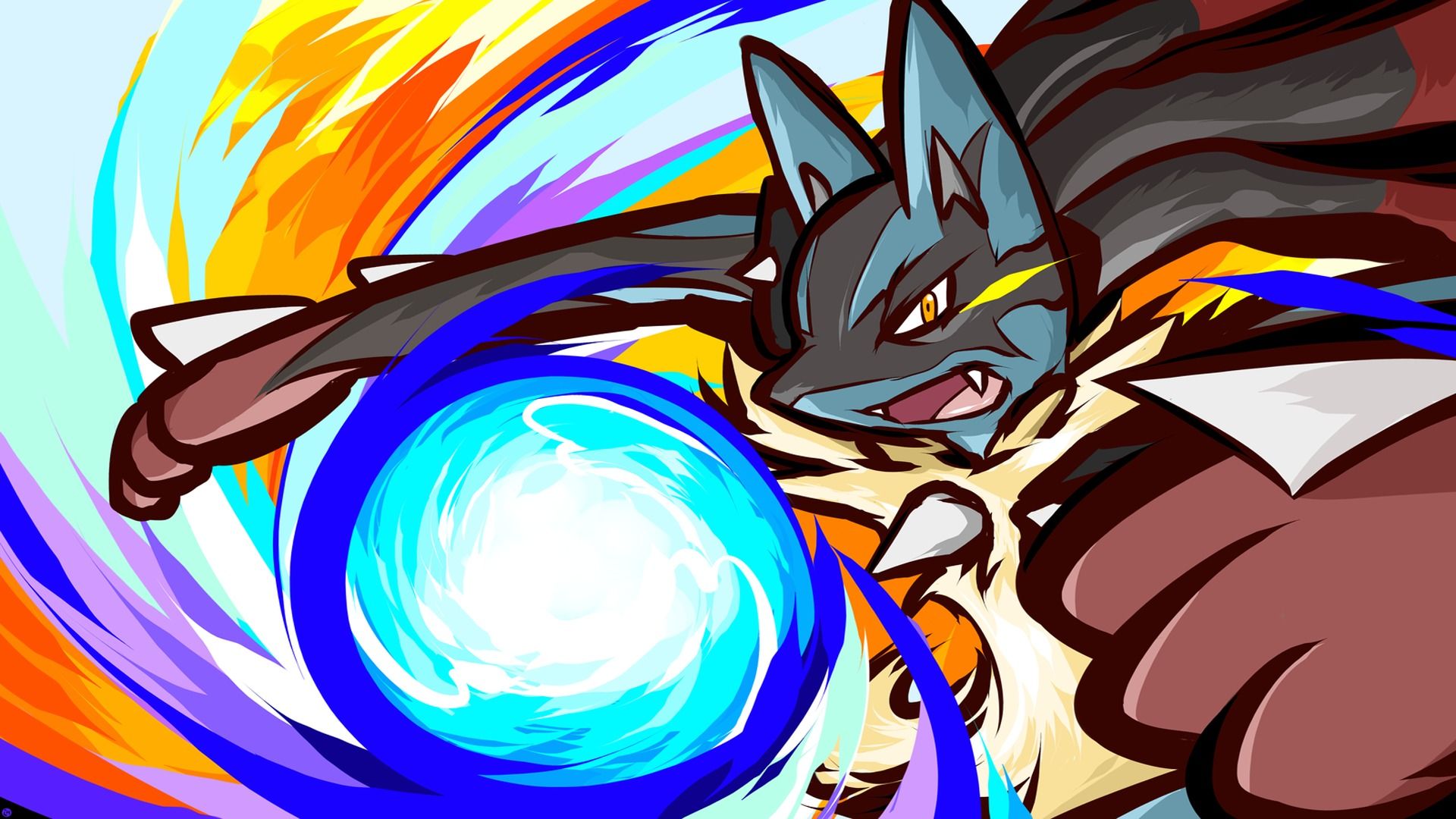 1920x1080 Wallpaper pokemon, Lucario, Megaevolutions, Mega Lucario for mobile and desktop, section прочее, resolution 1920x1080
