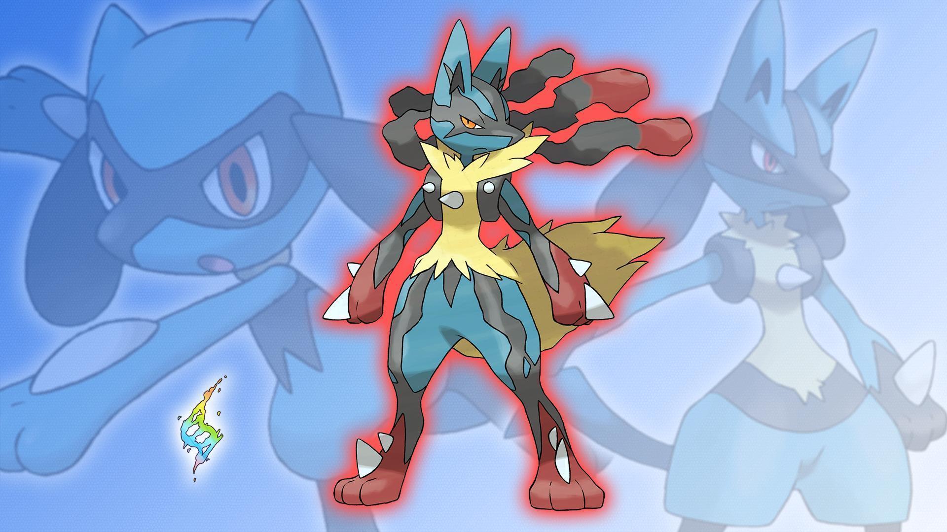 1920x1080 Mega Lucario Wallpaper