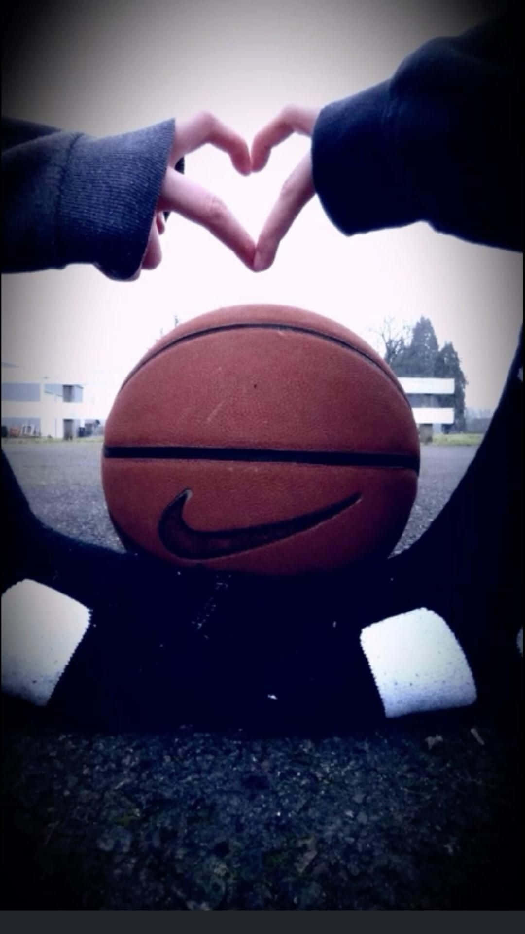 1080x1920 Download Basketball Heart Aesthetic Wallpaper