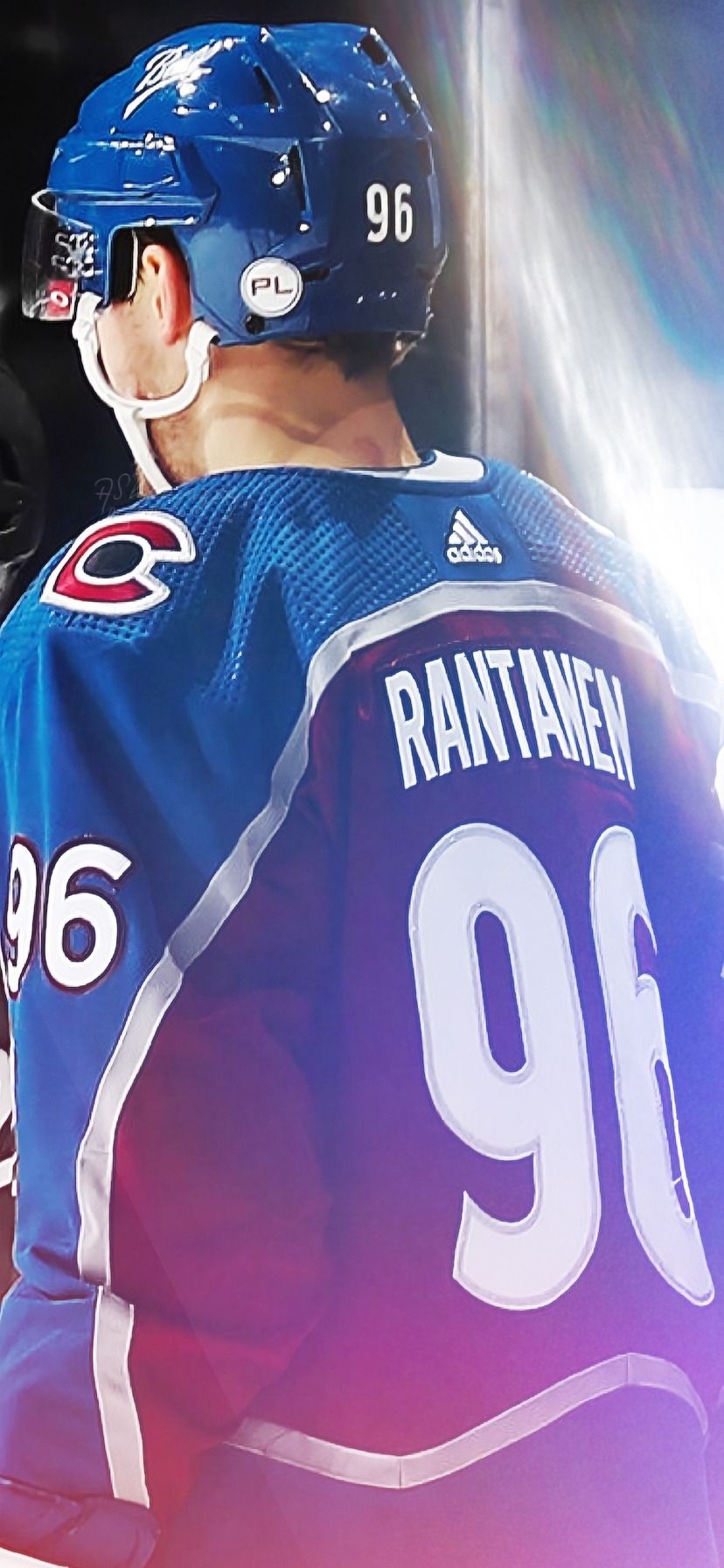 828x1792 wallpaper • mikko rantanen + name & number (iphone xr) Requested by anon Credits of the wallpaper' elements and style go to