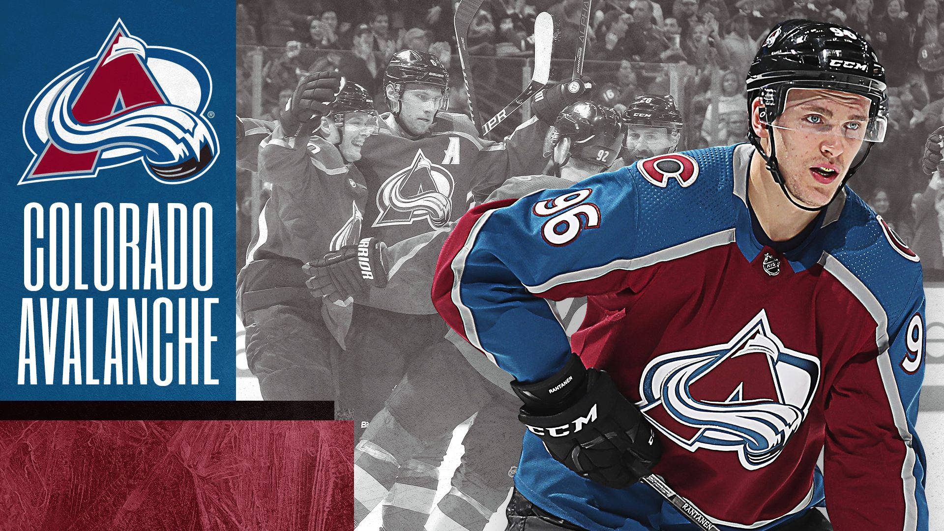 1920x1080 Download Ice Hockey Star Rantanen Holding Team Hockey Stick Wallpaper