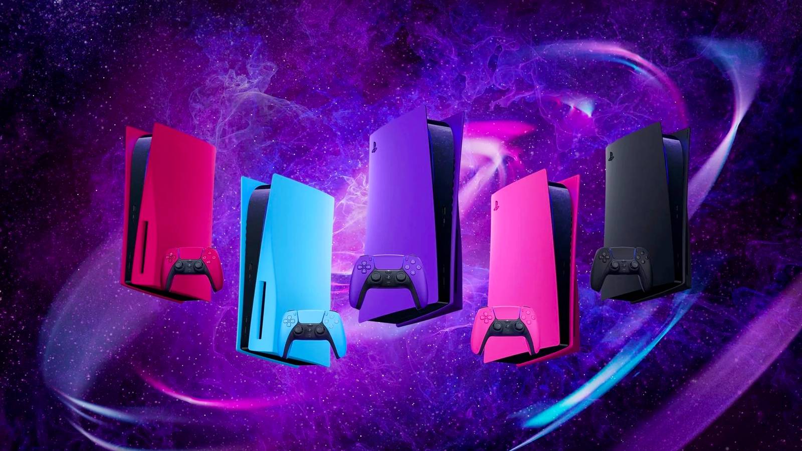 1600x900 PS5 faceplates now available in 5 new colors, with matching DualSense