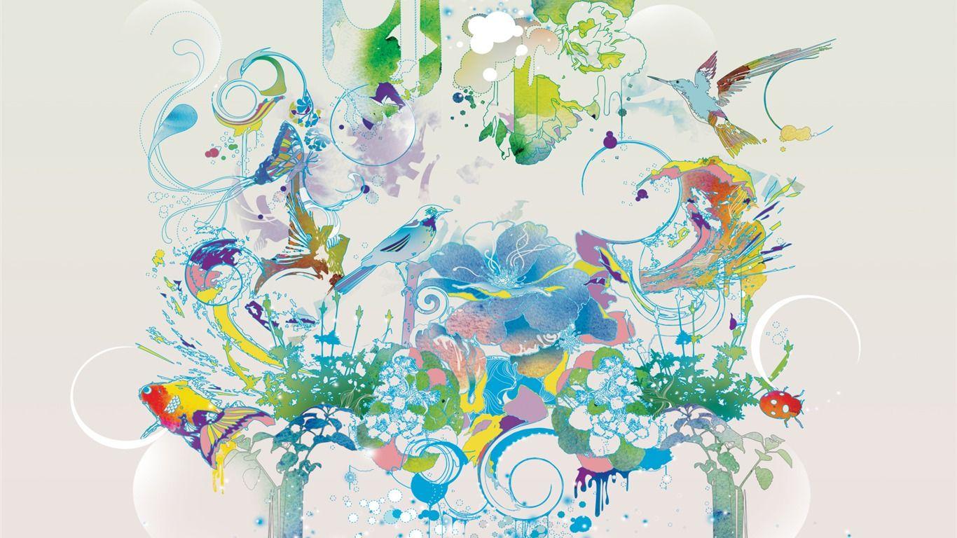 1366x768 Windows7 Wallpaper fine art Wallpaper Download