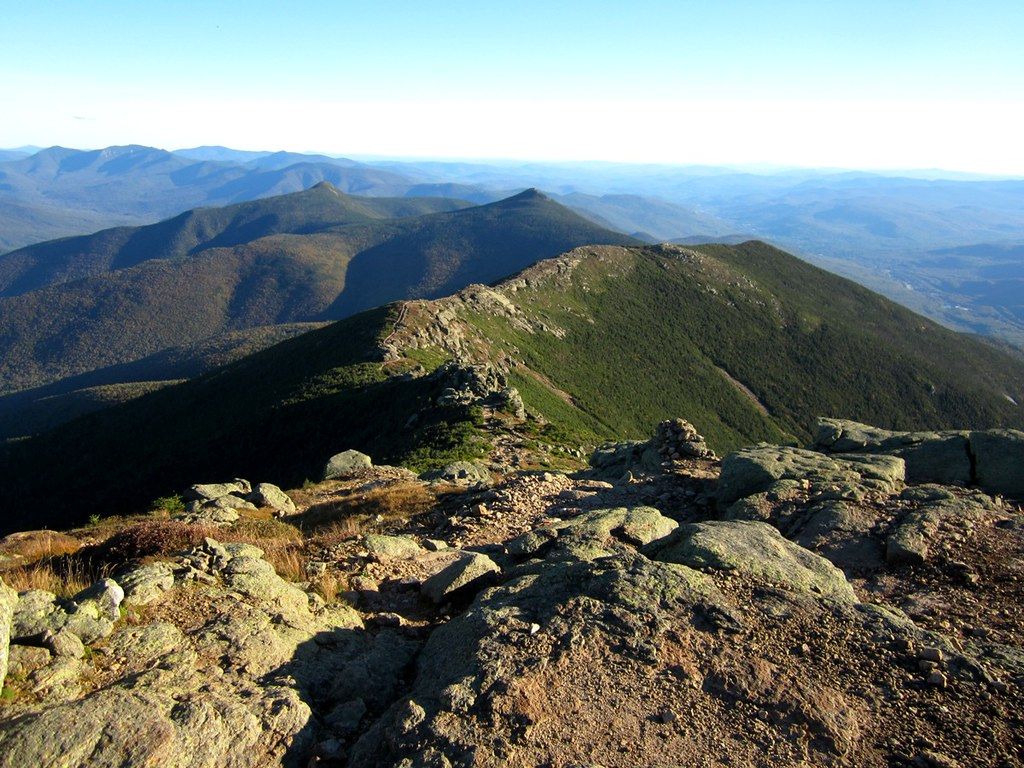 1024x768 Franconia Ridge, New Hampshire. View from the top of either