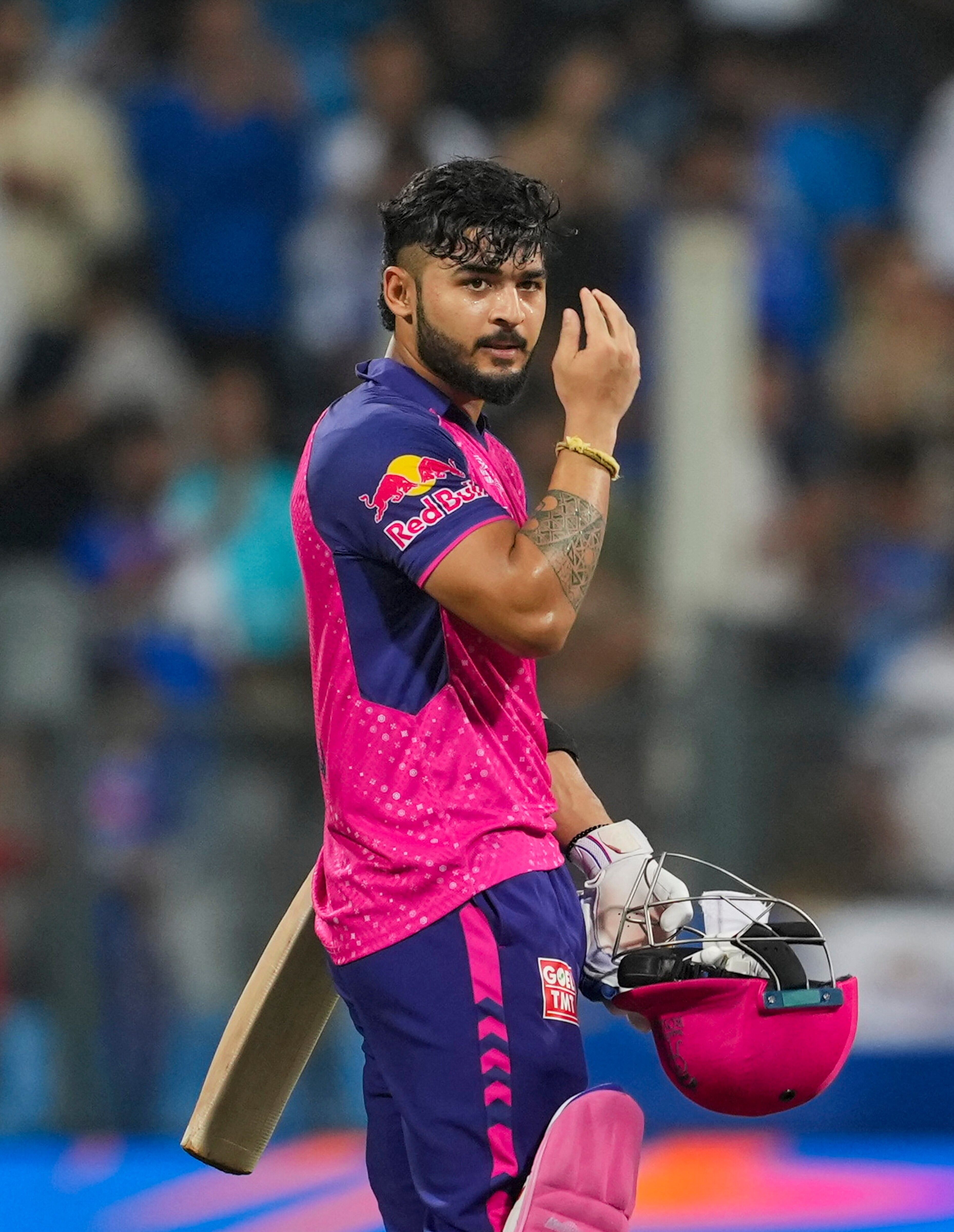 3718x4800 RR vs MI IPL 2024: Riyan Parag reacts after surpassing Virat Kohli for Orange Cap, 'This is what I do'