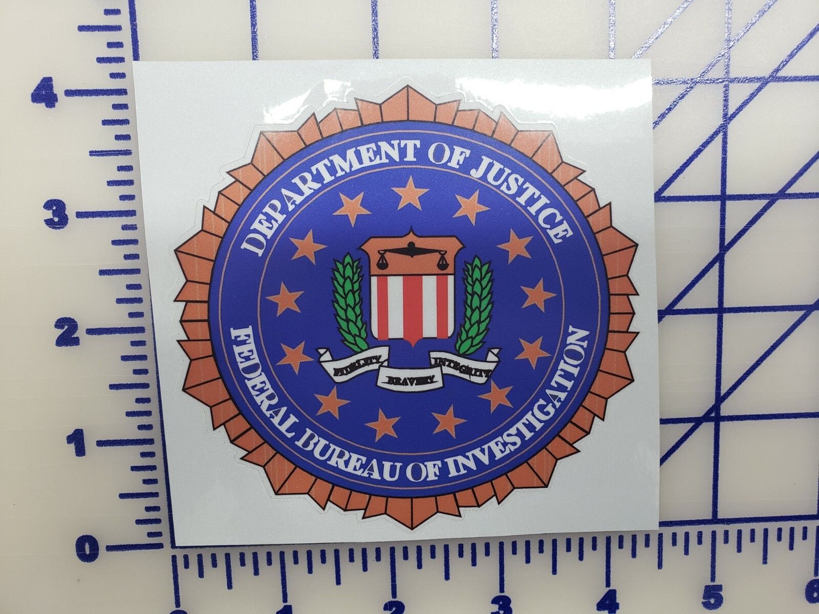 1600x1200 FBI Federal Bureau of Investigation replica Logo Vinyl Decal Reflective