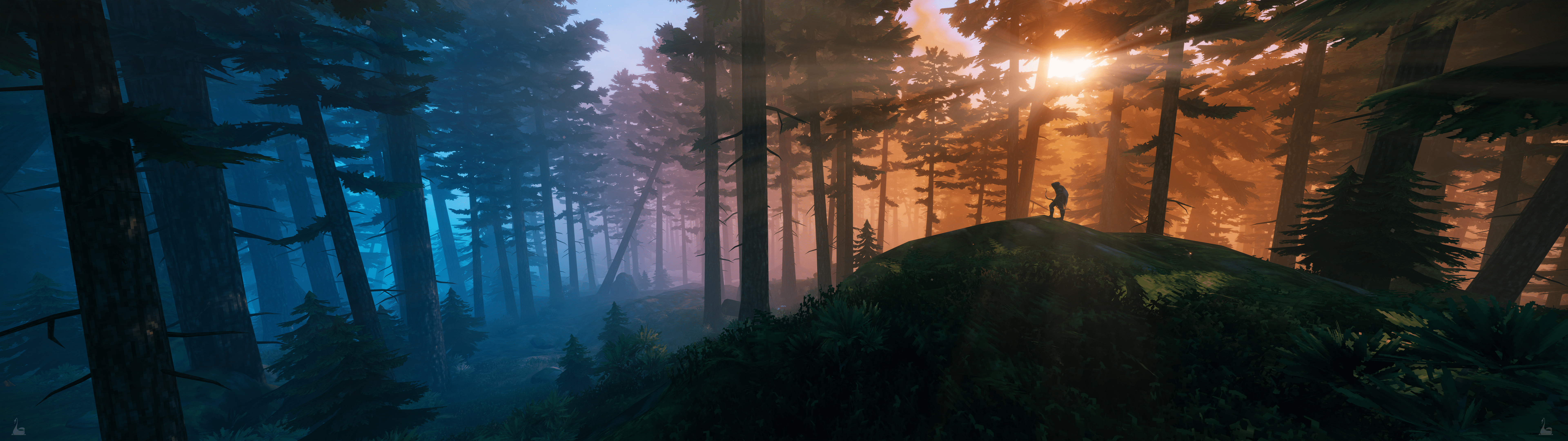 7680x2160 Ultrawide Forest Wallpaper