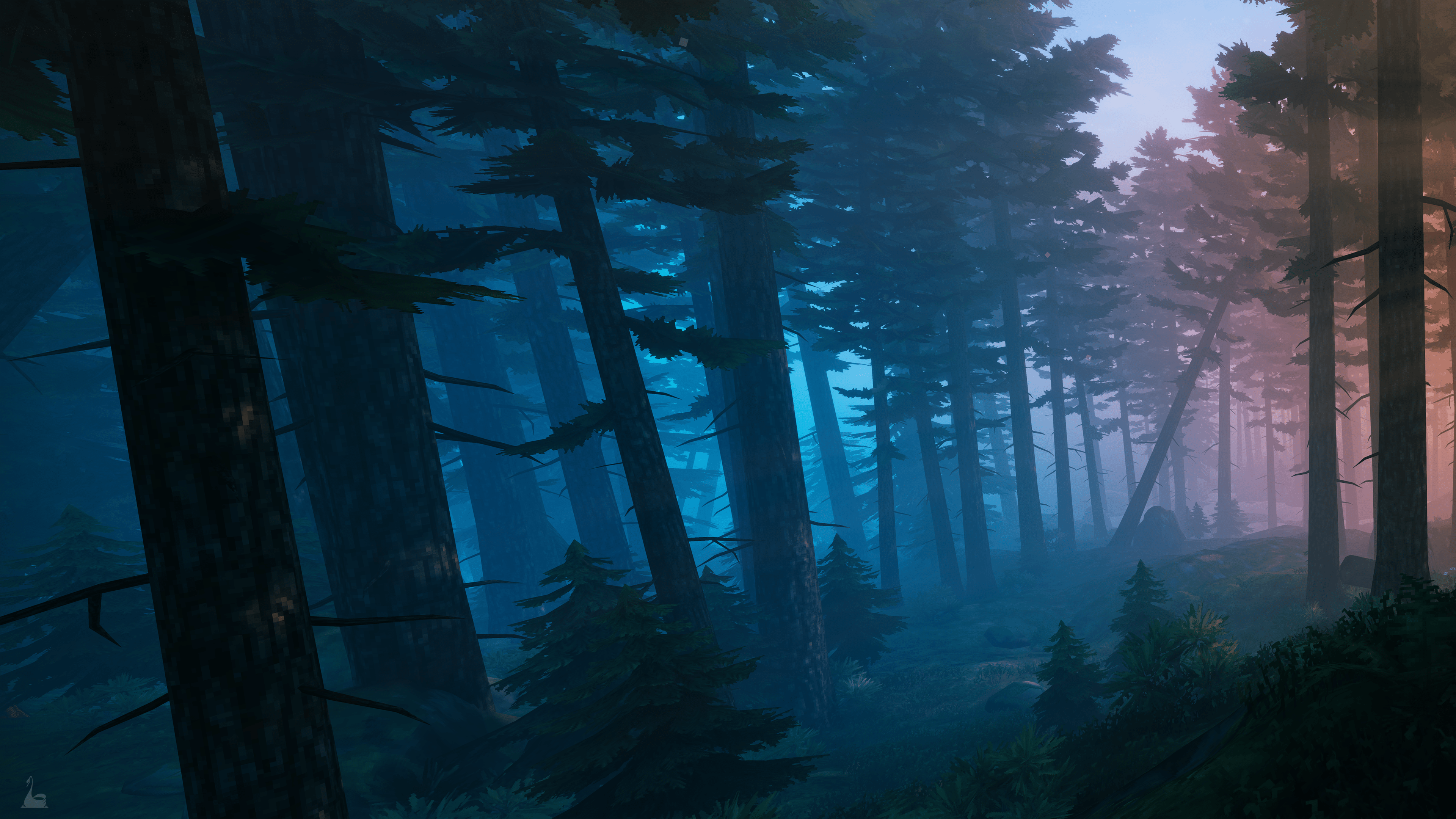 3840x2160 The Dark Forest - (8k Downsampled To 4k Ultrawide Dual Monitor Wallpaper)