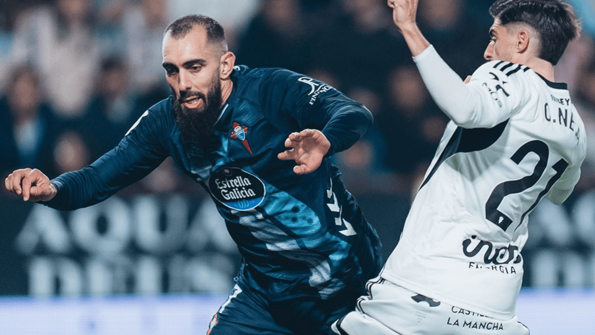 1920x1080 Borja Iglesias, jugador del Celta, se retira lesionado ante el Albacete en la Copa del Rey