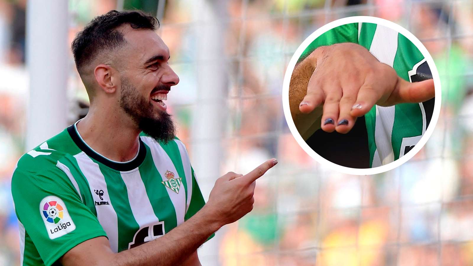1600x900 Betis: Por qué Borja Iglesias se pinta las uñas de negro. Goal.com Chile