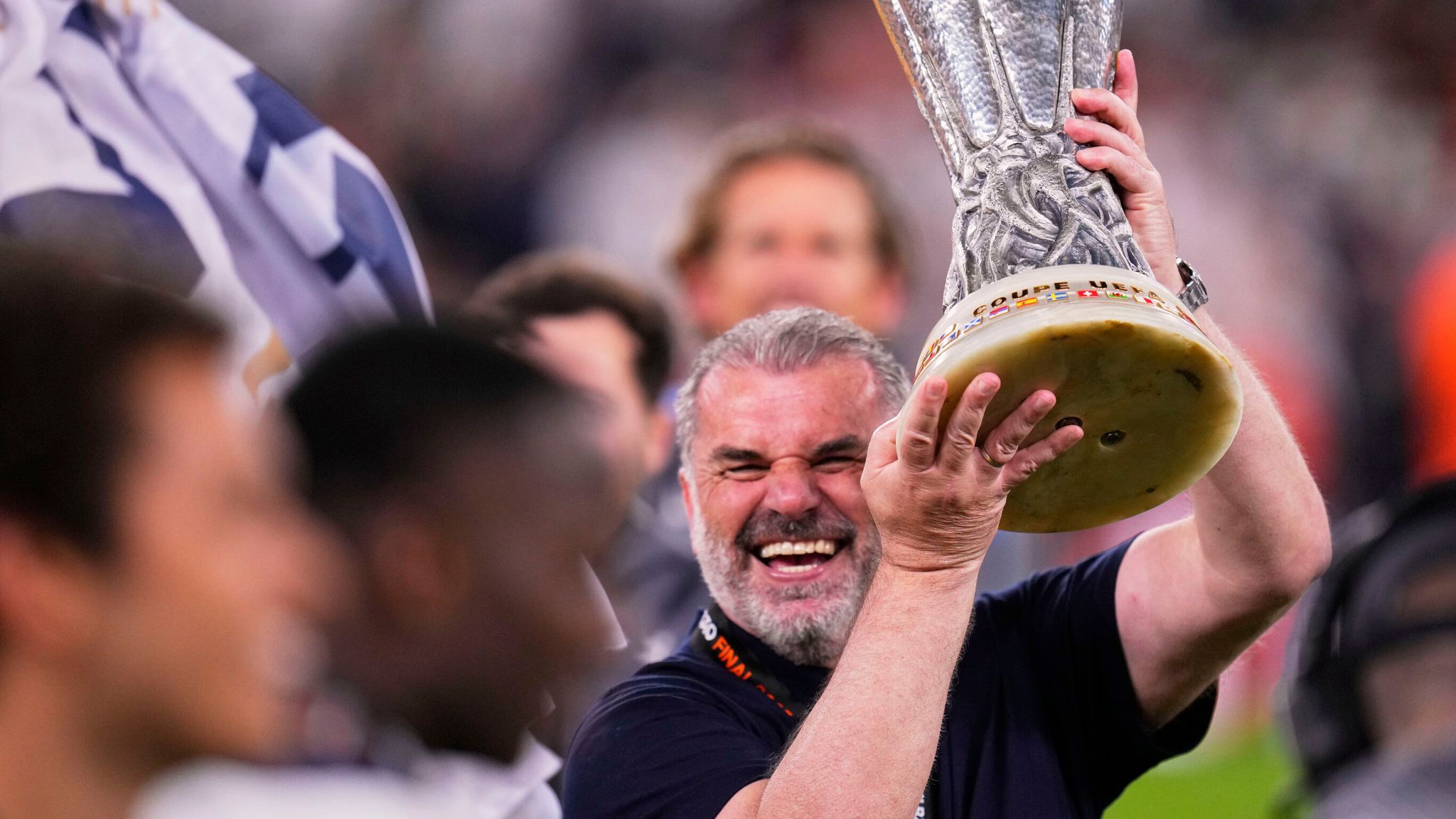 2048x1152 Europa League final: Tottenham boss Ange Postecoglou adapts 'Angeball' principles to keep trophy promise