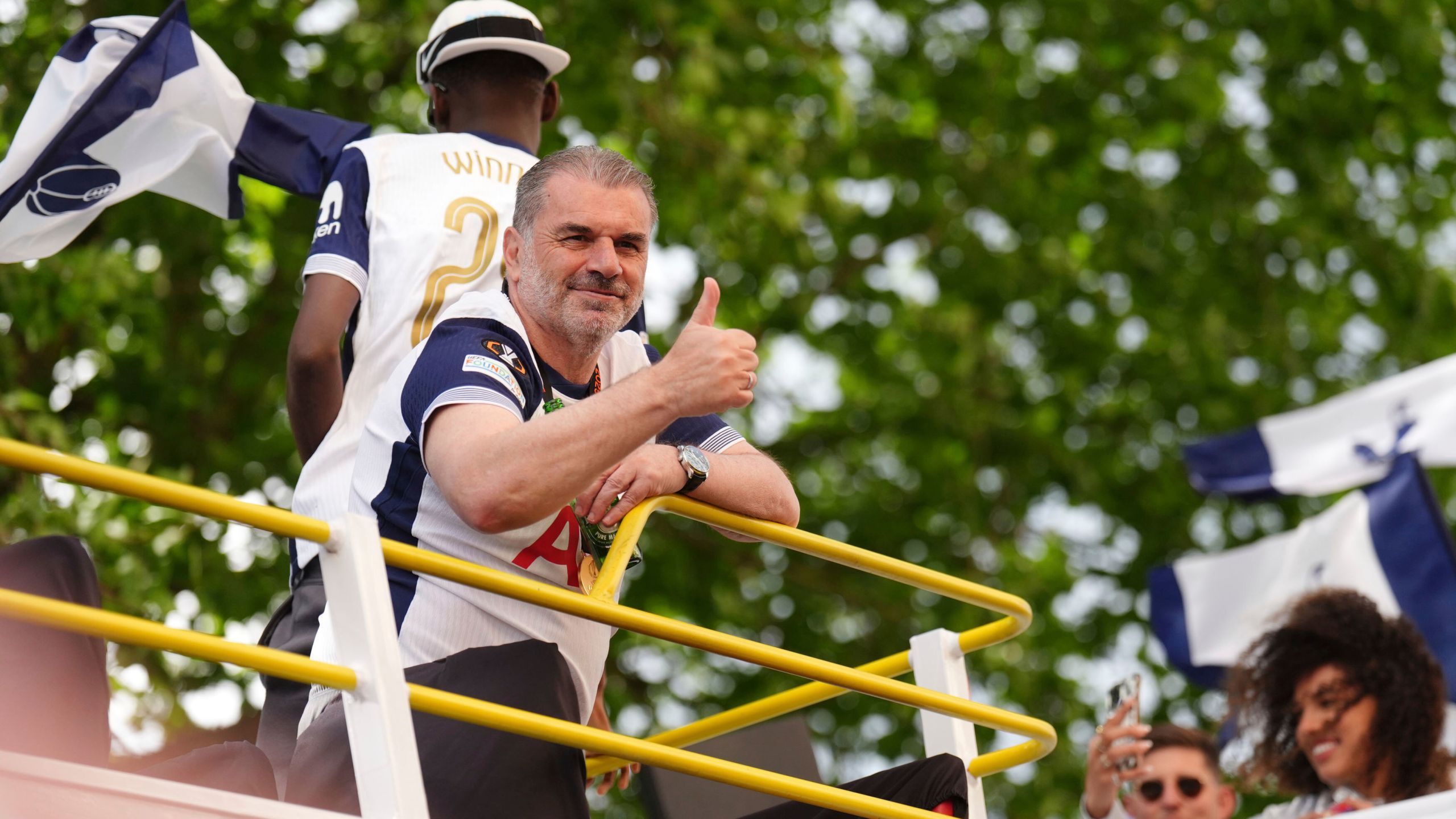 2560x1440 Tottenham fires Postecoglou despite winning Europa League to end trophy drought