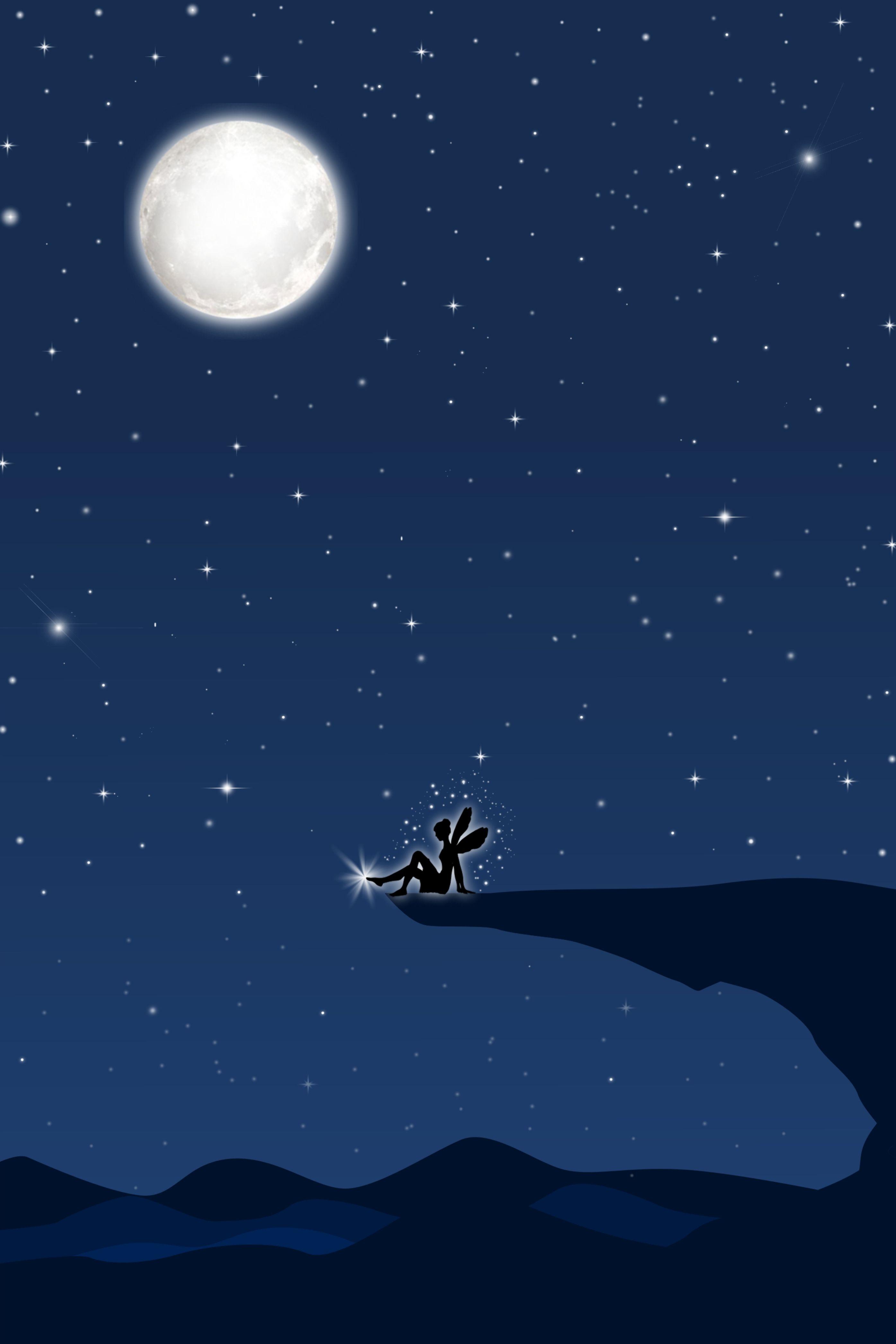 2790x4185 Download wallpaper 2790x4185 fairy, art, vector, precipice, full