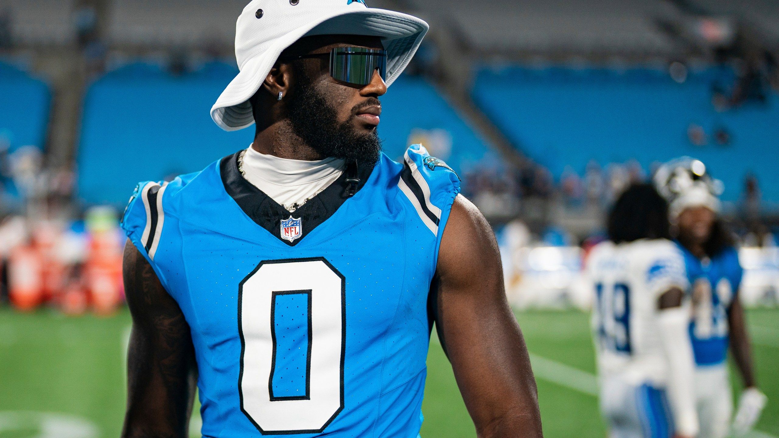 2560x1440 Brian Burns returns to Panthers practice in pads; status for Sunday's game remains uncertain. WRIC ABC 8News