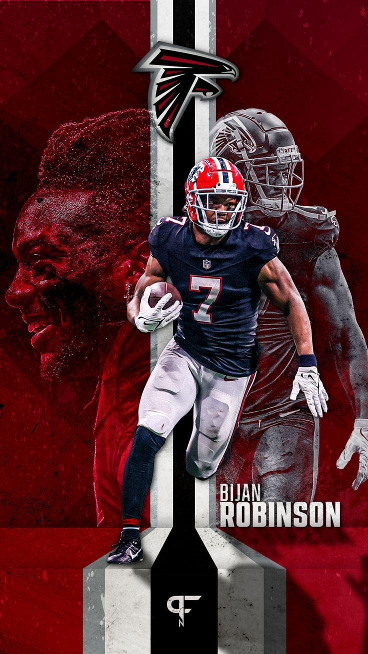 736x1308 Mobile phone wallpaper of Atlanta Falcons RB Bijan Robinson