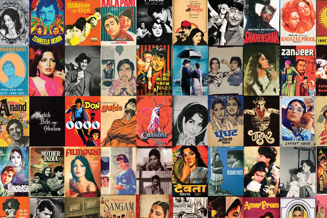 1129x753 Retro Bollywood Wall Collage Kit