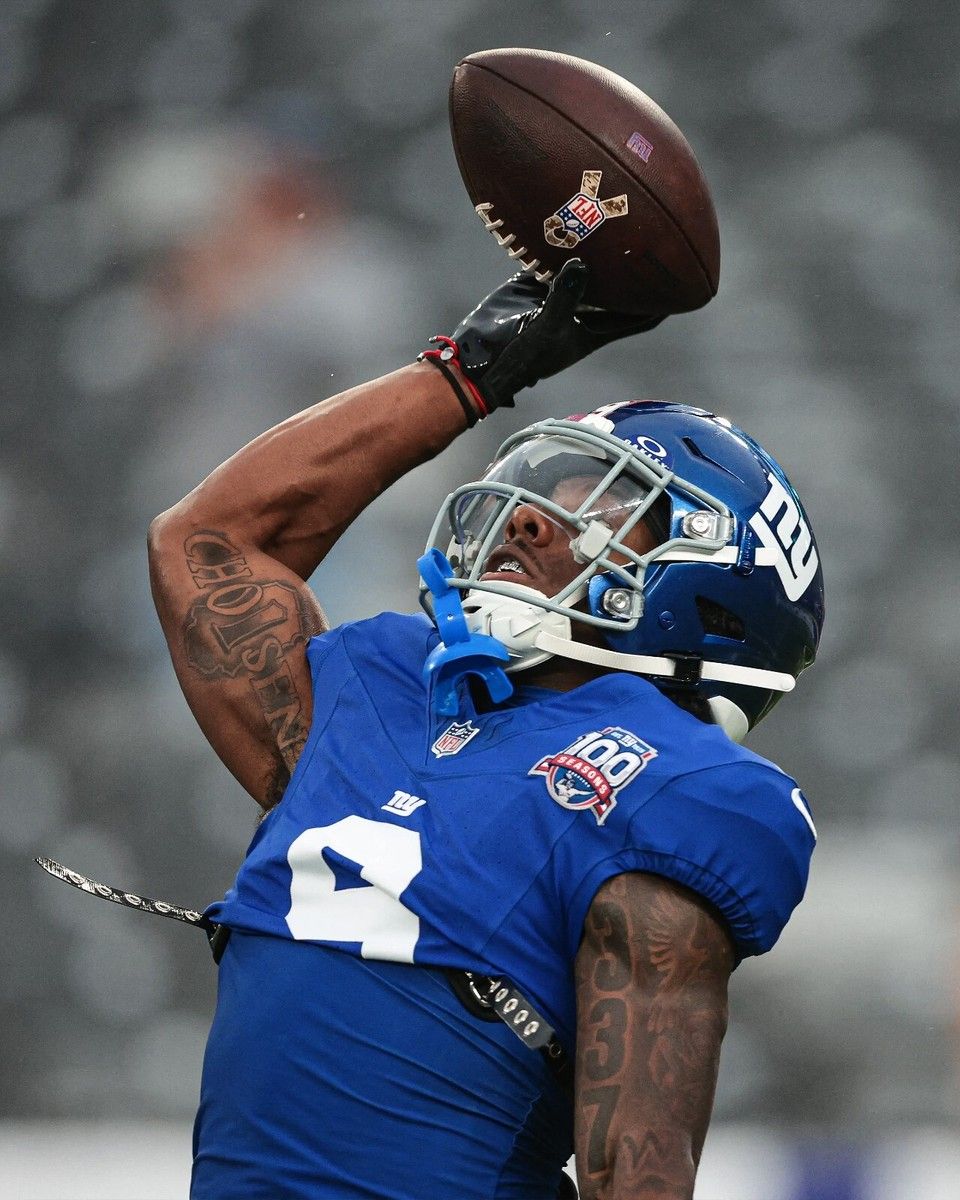 960x1200 Malik Nabers One Handed Catch New York Giants 8x10 NFL Football Photo