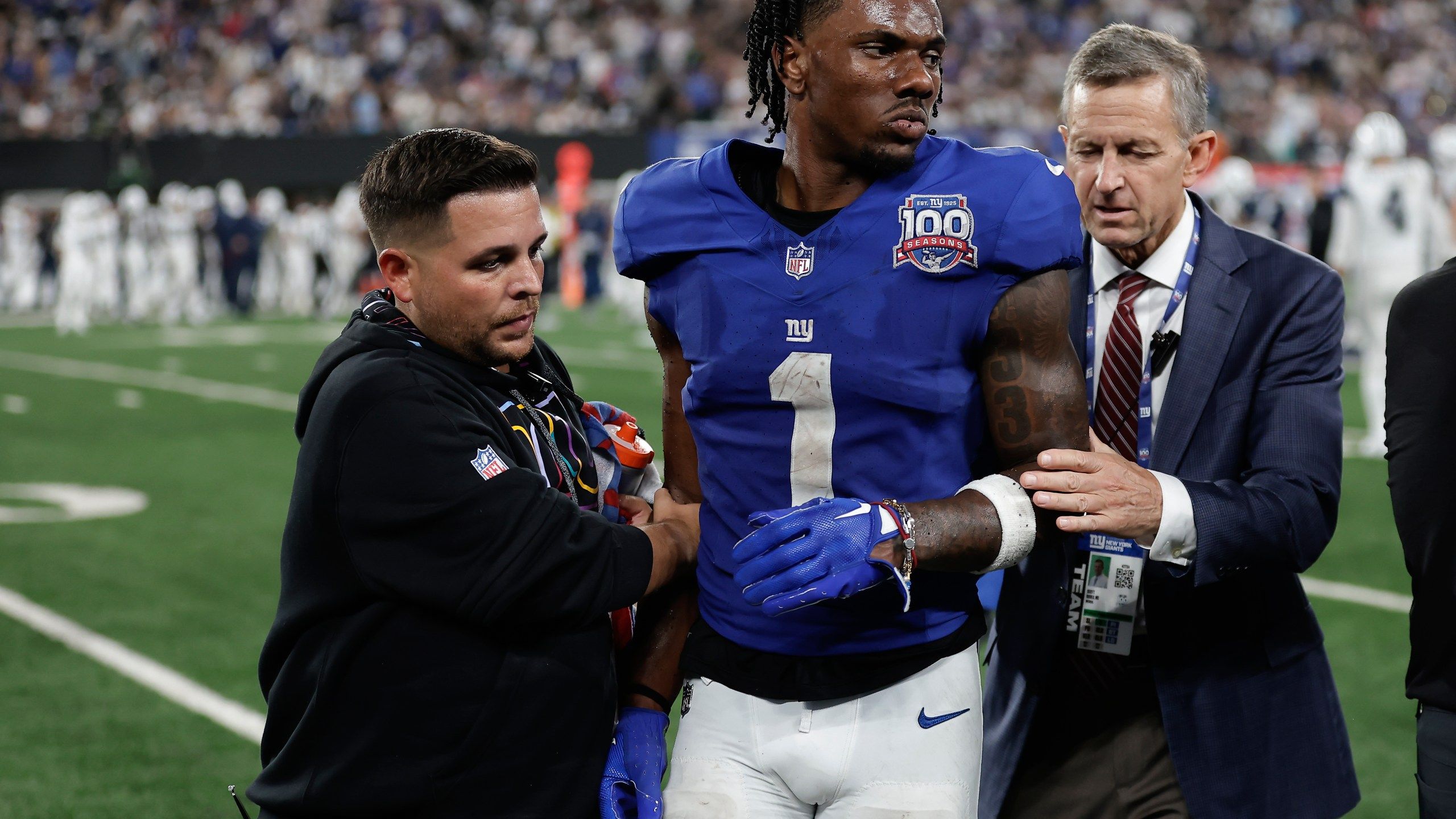 2560x1440 Giants WR Malik Nabers to miss 2nd straight game with a concussion