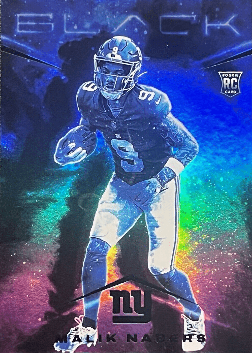 1000x1401 Malik Nabers 2024 Black #SM MNS Smokescreen /(SSP) Price Guide Card Investor