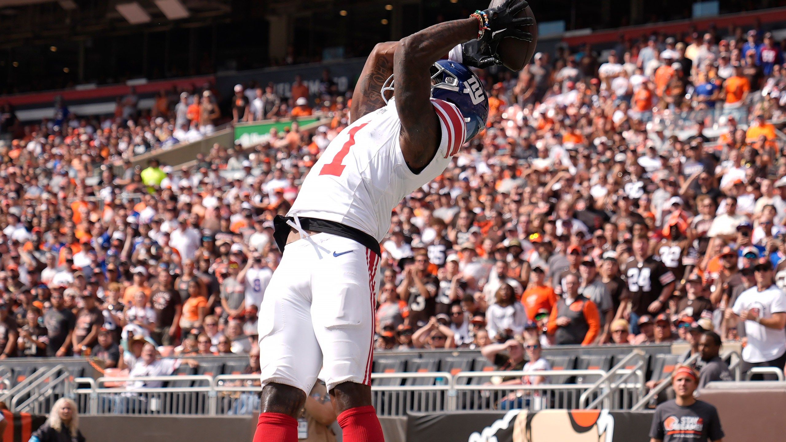 2560x1440 Rookie Malik Nabers Catches 2 TD Passes From Daniel Jones As Giants Hold Off Banged Up Browns 21 15