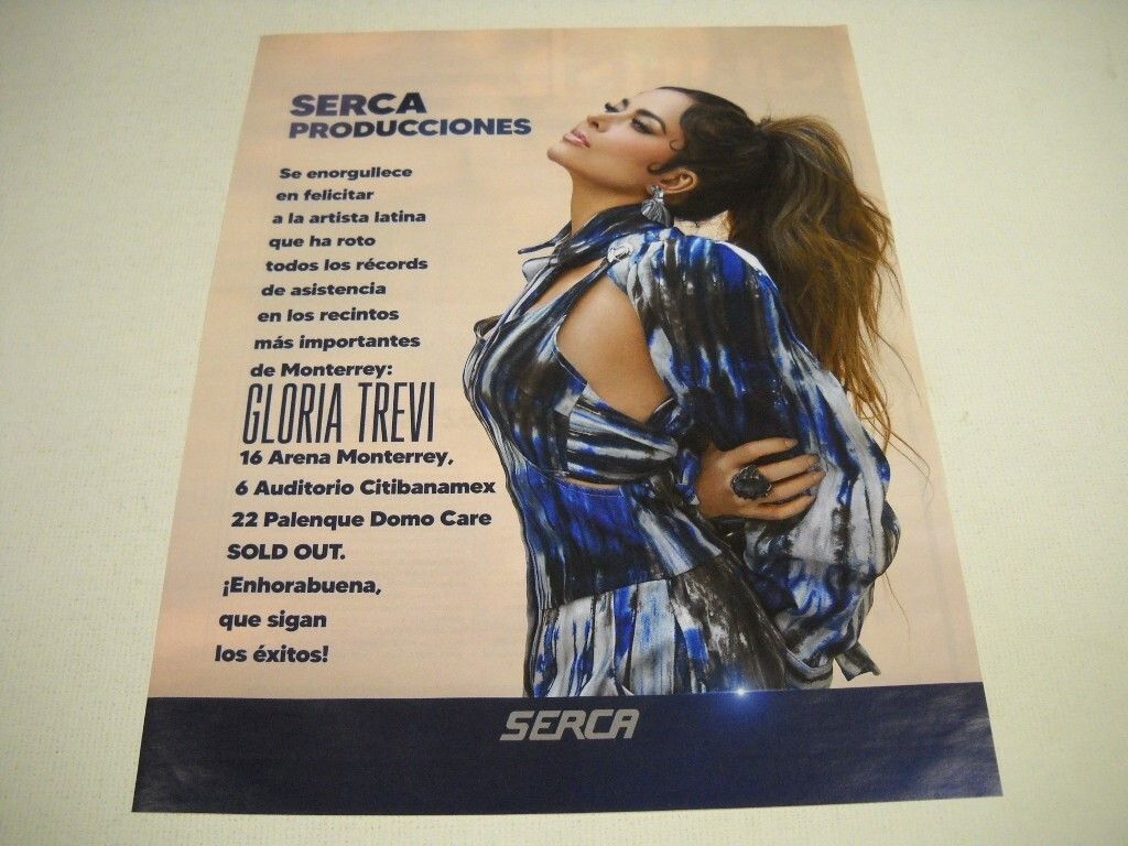 1024x768 GLORIA TREVI in blue to the sky sold out 2022 Promo Poster Ad