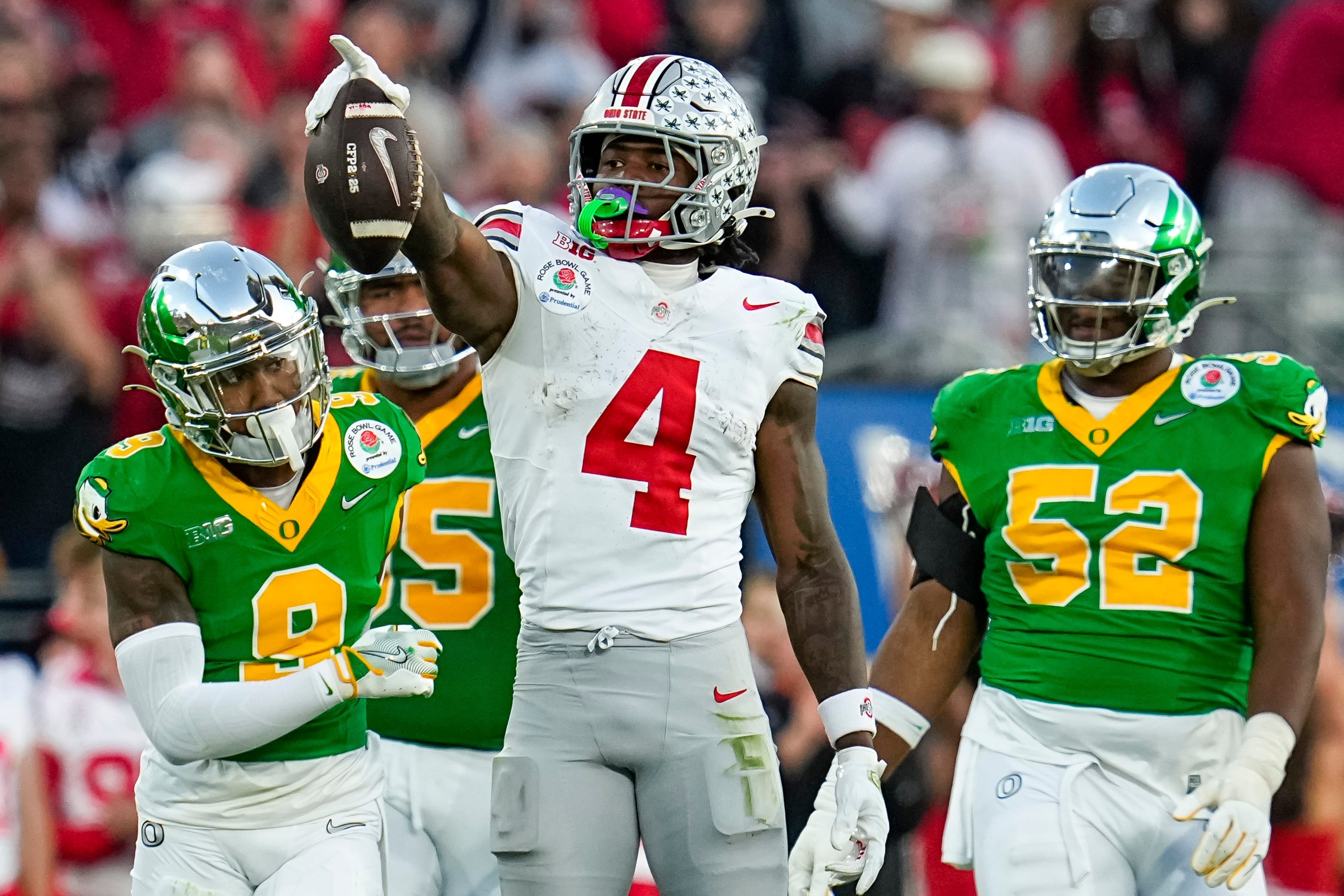 3014x2009 Jeremiah Smith breaks Ohio State and Big Ten record in Rose Bowl Victory