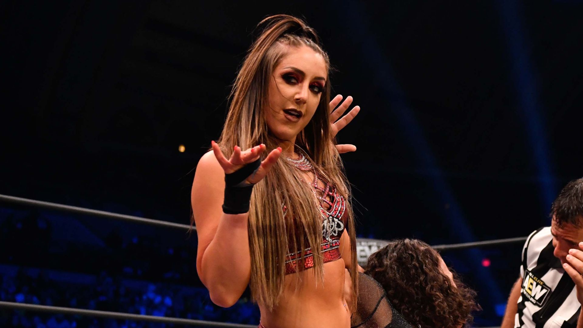 1920x1080 Thunder Rosa & Dr. Britt Baker's Championship Contract Signing Explodes. AEW Rampage, 2 25 22