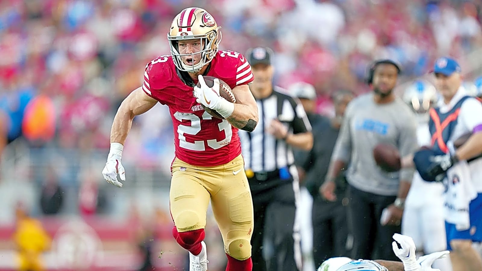 1600x900 Marshall Faulk: 'No doubt' 49ers RB Christian McCaffrey is Hall of Fame bound