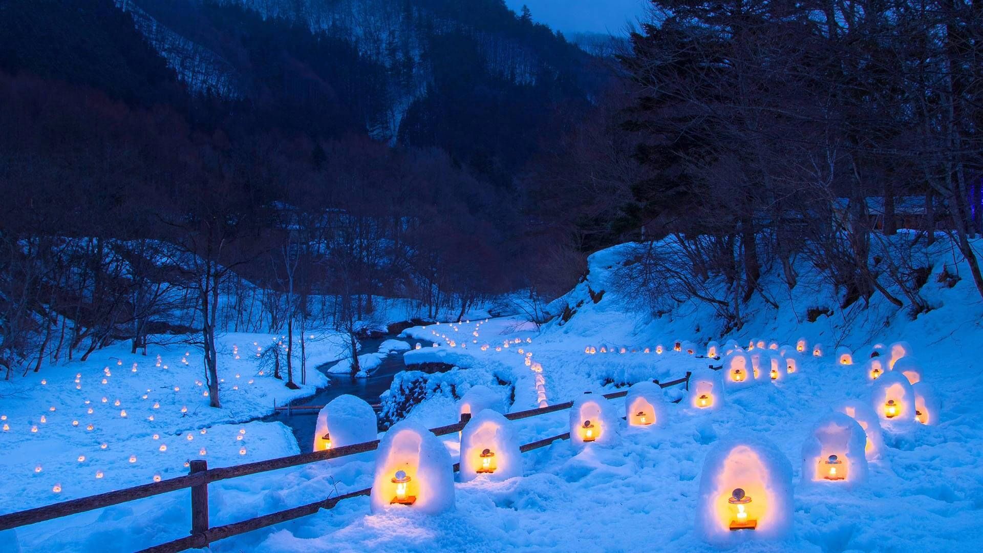 1920x1080 Download Windows Winter Japanese Snow Huts Wallpaper