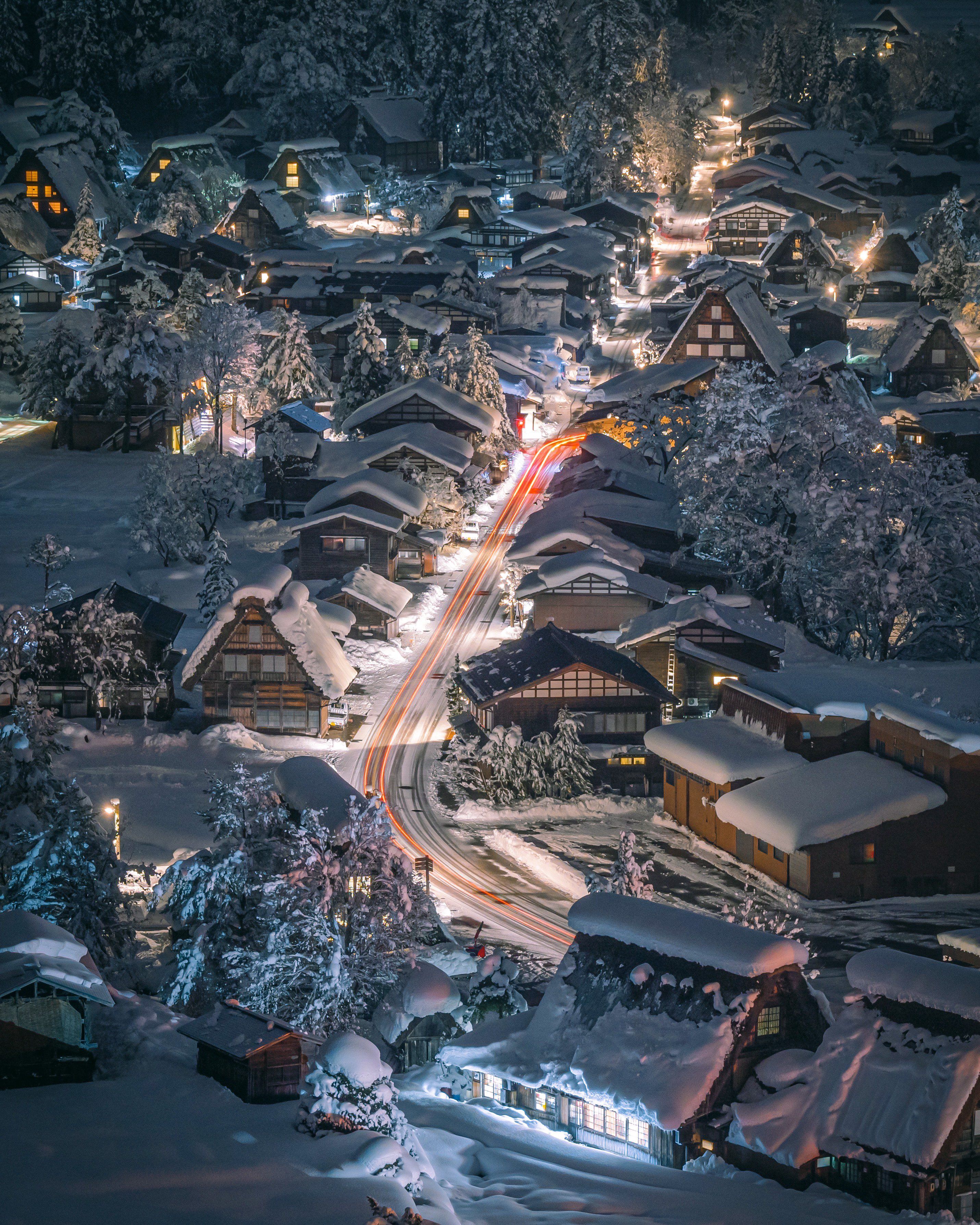 2861x3576 Four seasons in Japan wallpaper for iPhone