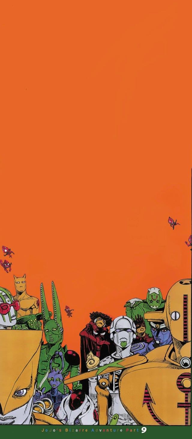 640x1461 I made textless versions of the JOJOLANDS ch.1 colour page for my phone wallpaper
