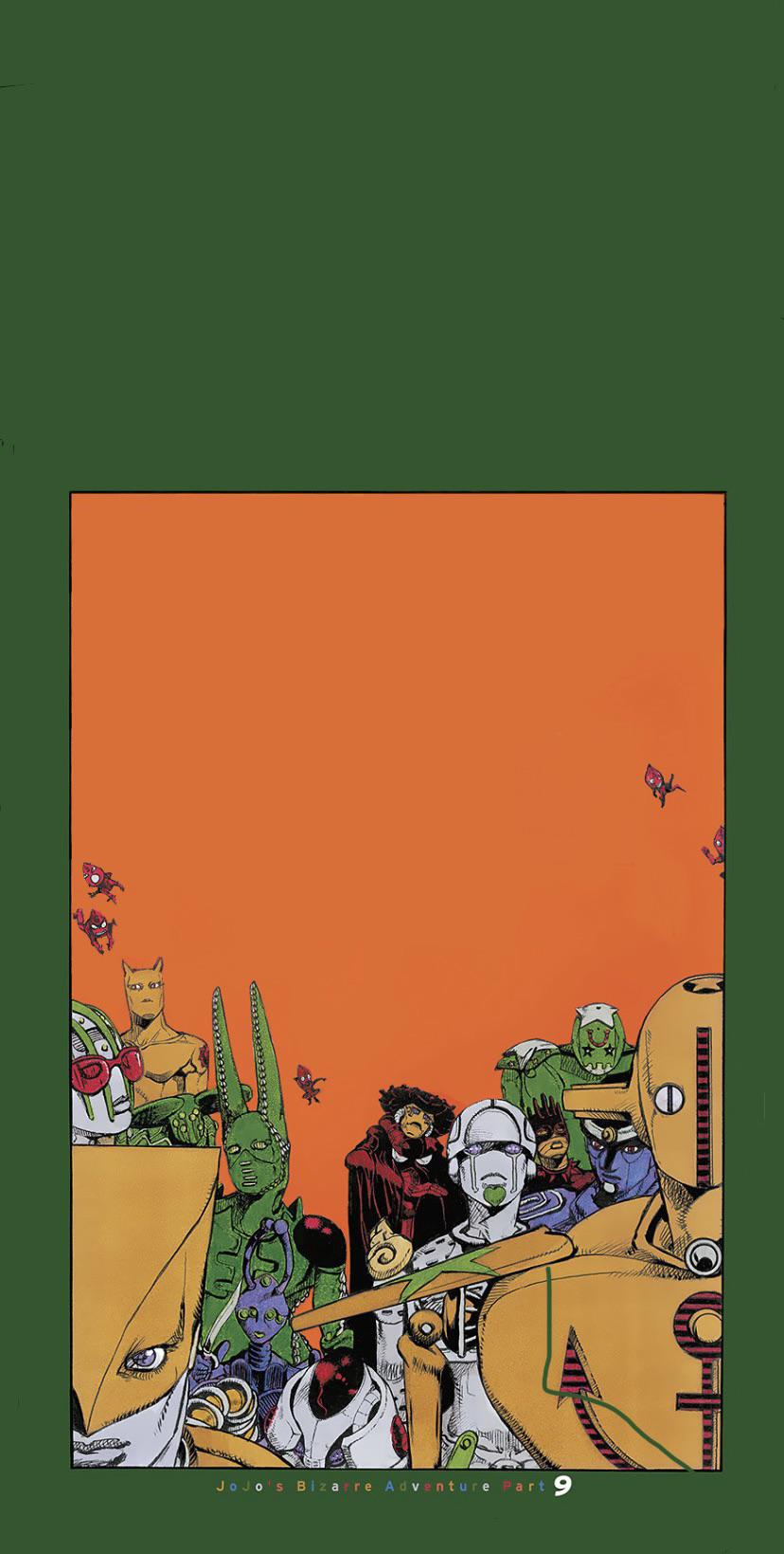 828x1639 I made textless versions of the JOJOLANDS ch.1 colour page for my phone wallpaper
