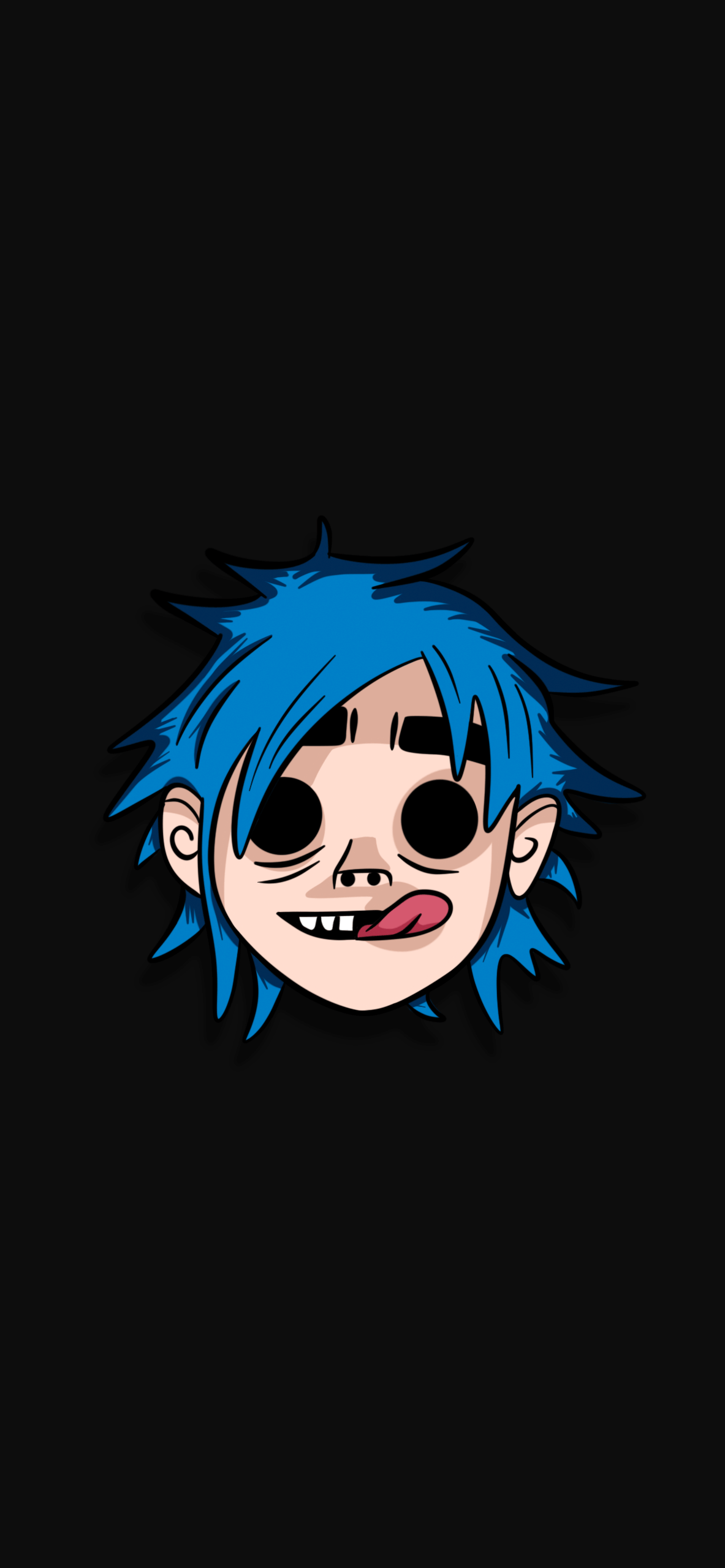 1183x2560 2D Gorillaz Minimalist GIF Wallpaper GIF Wallpaper