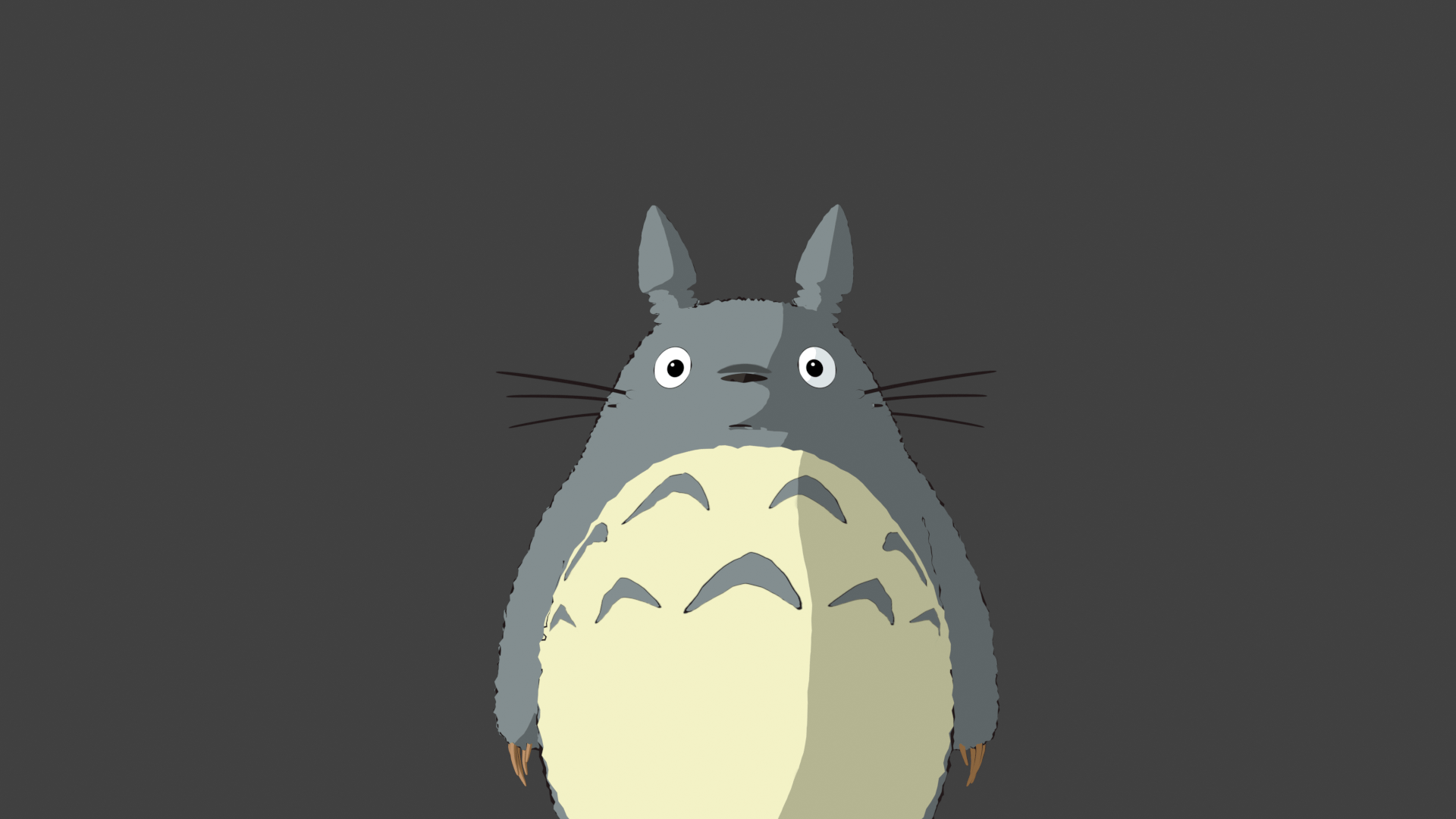 1920x1080 3D Totoro is super cute