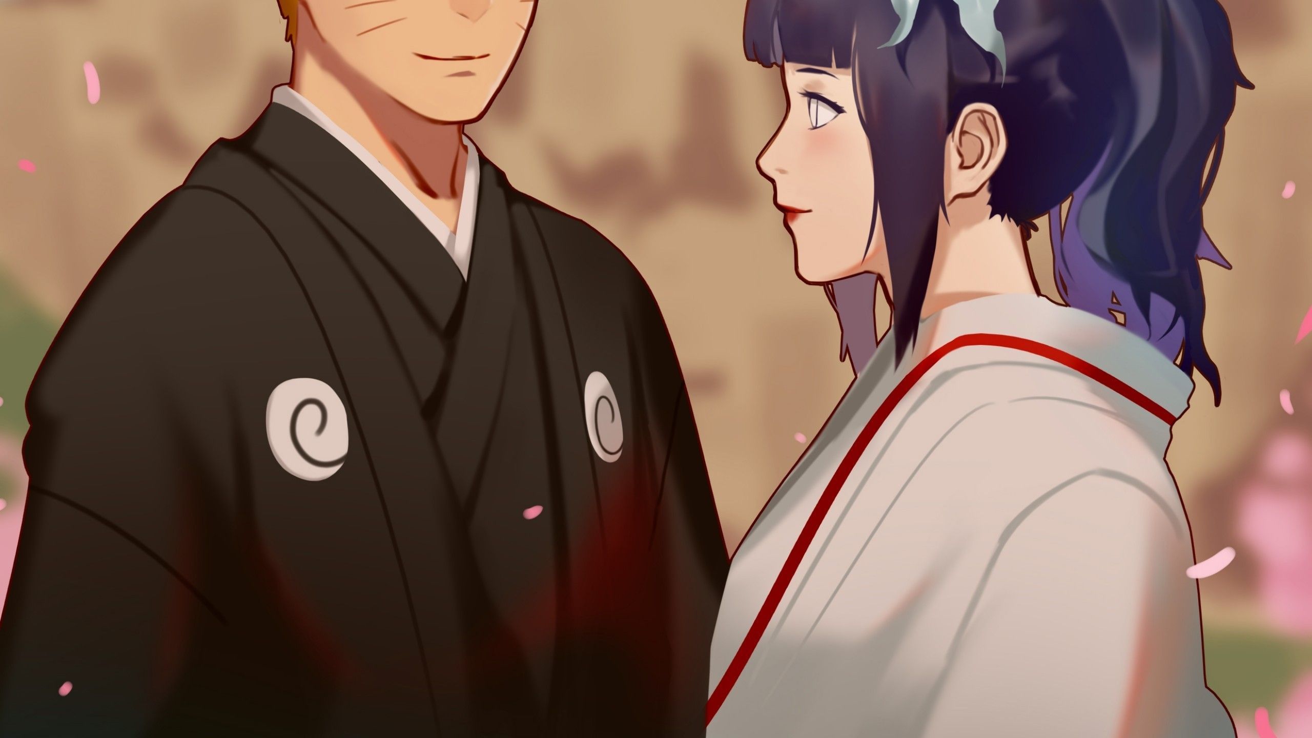2560x1440 Naruto Hinata Desktop Wallpaper