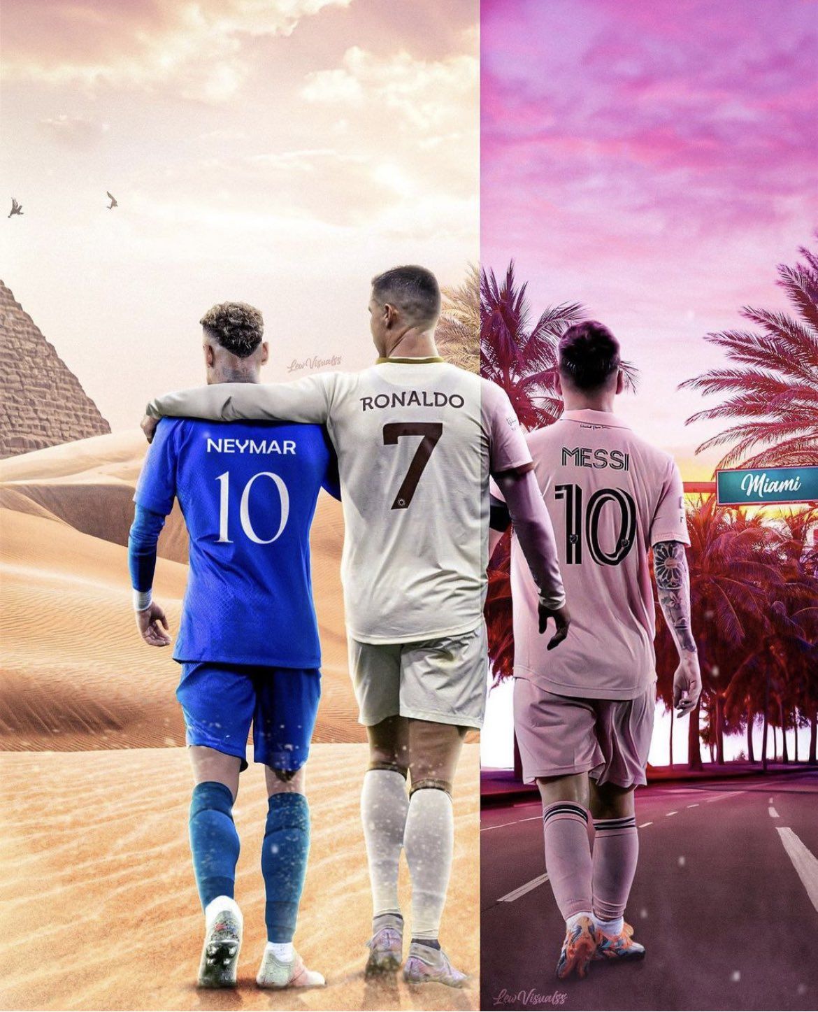 1170x1447 Messi Ronaldo And Neymar Wallpaper