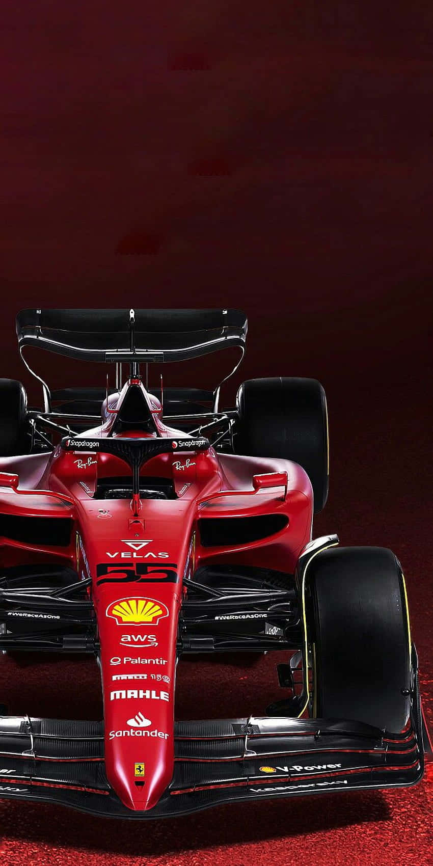 850x1700 Download Formula 1 Racing Car on the Track Wallpaper