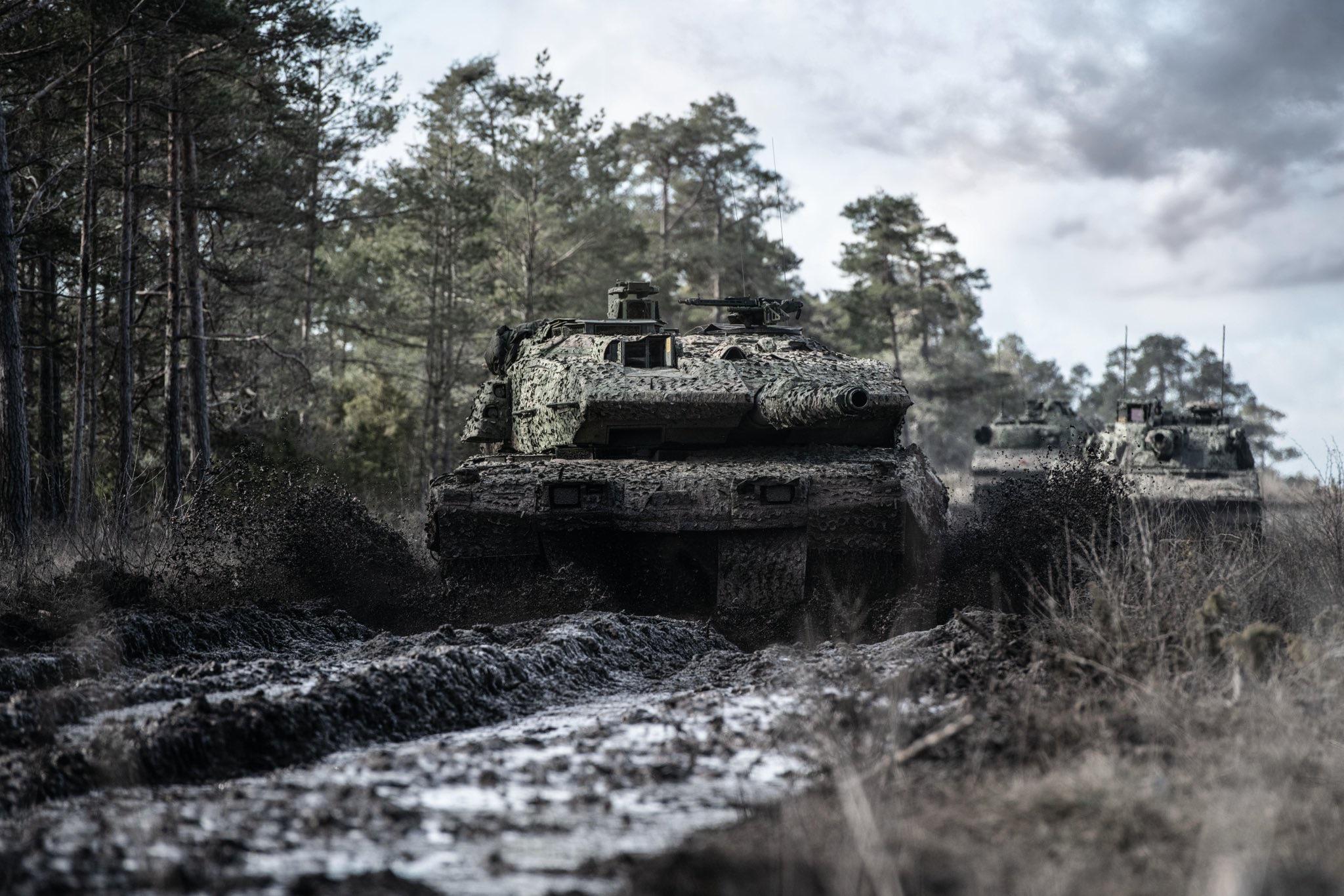 2048x1366 Swedish Supplied STRV 122 Main Battle Tank (MBT), From The 21st Mechanized Brigade, Of The Ukrainian Army