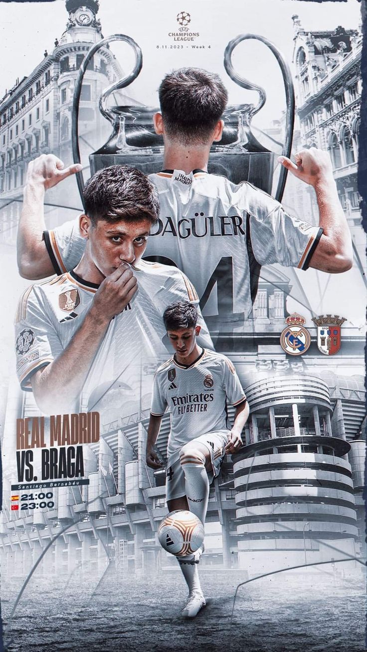 736x1308 Arda Güler Real Madrid UCL Real Madrid Vs Sporting Braga