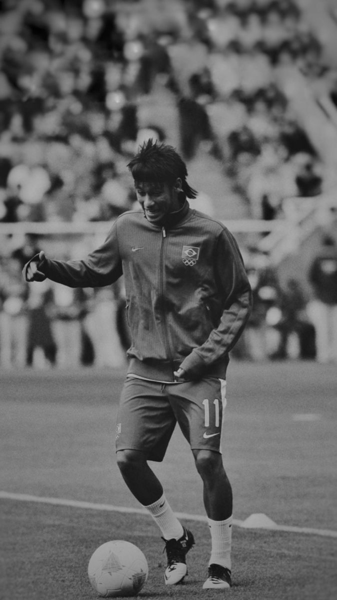 675x1200 Black n white Neymar