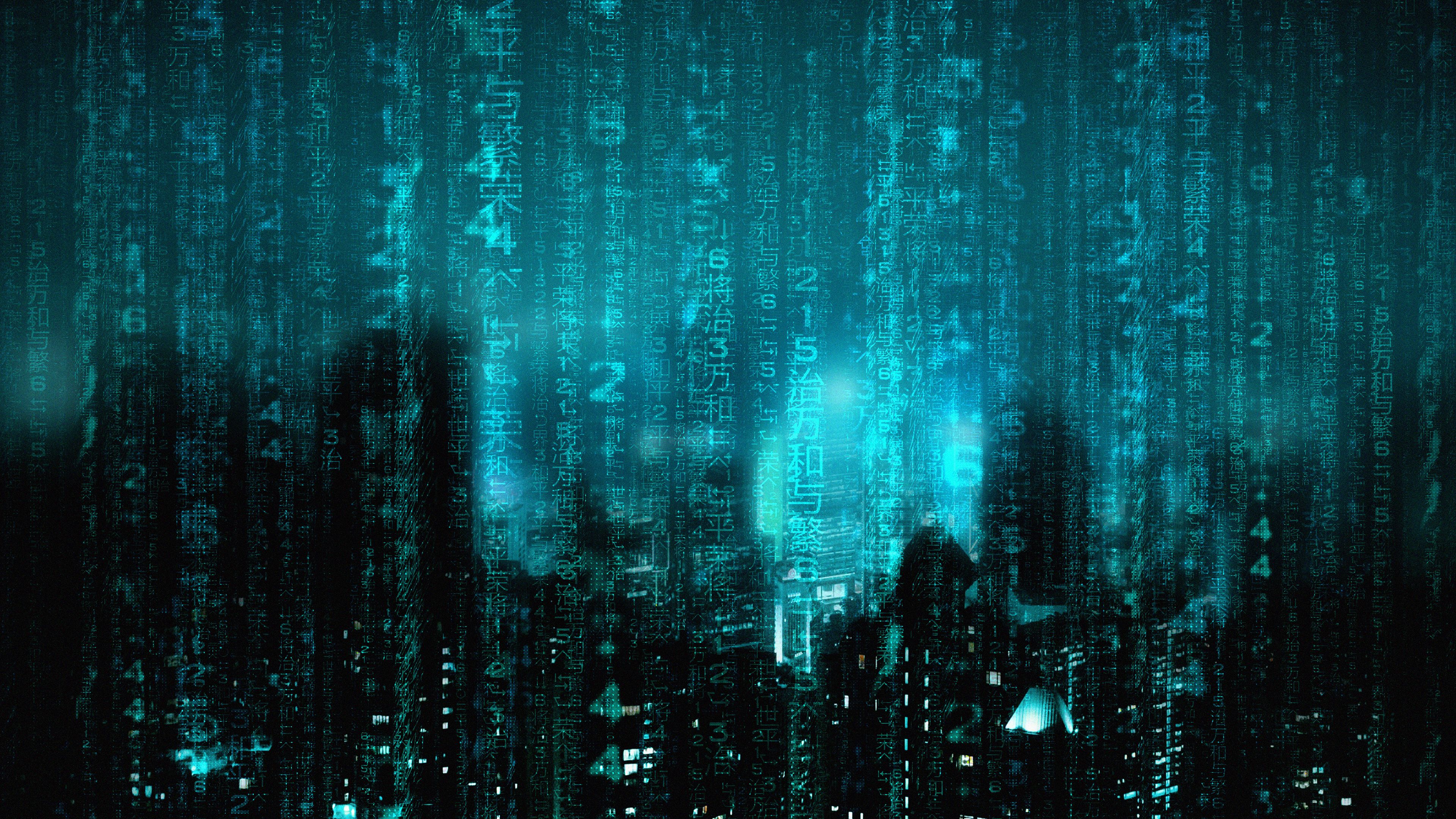 3840x2160 Keanu Reeves Neo Laurence Fishburne Morpheus Carrie Anne Moss Trinity Hugo Weaving Agent Smith Gloria Foster 4K HD The Matrix Wallpaper