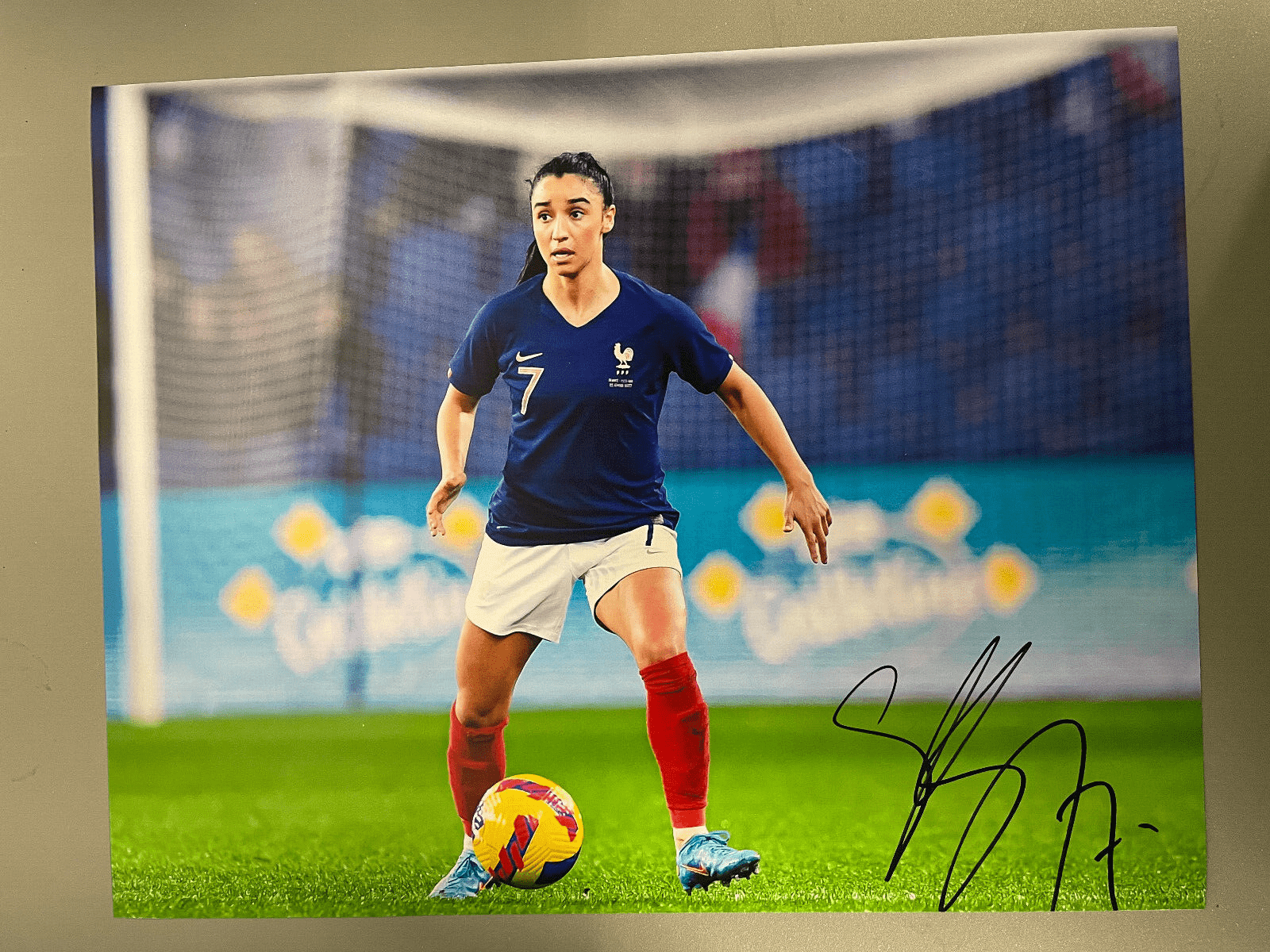 1600x1200 France Sakina Karchaoui Autographed Signed 11x14 Photo COA