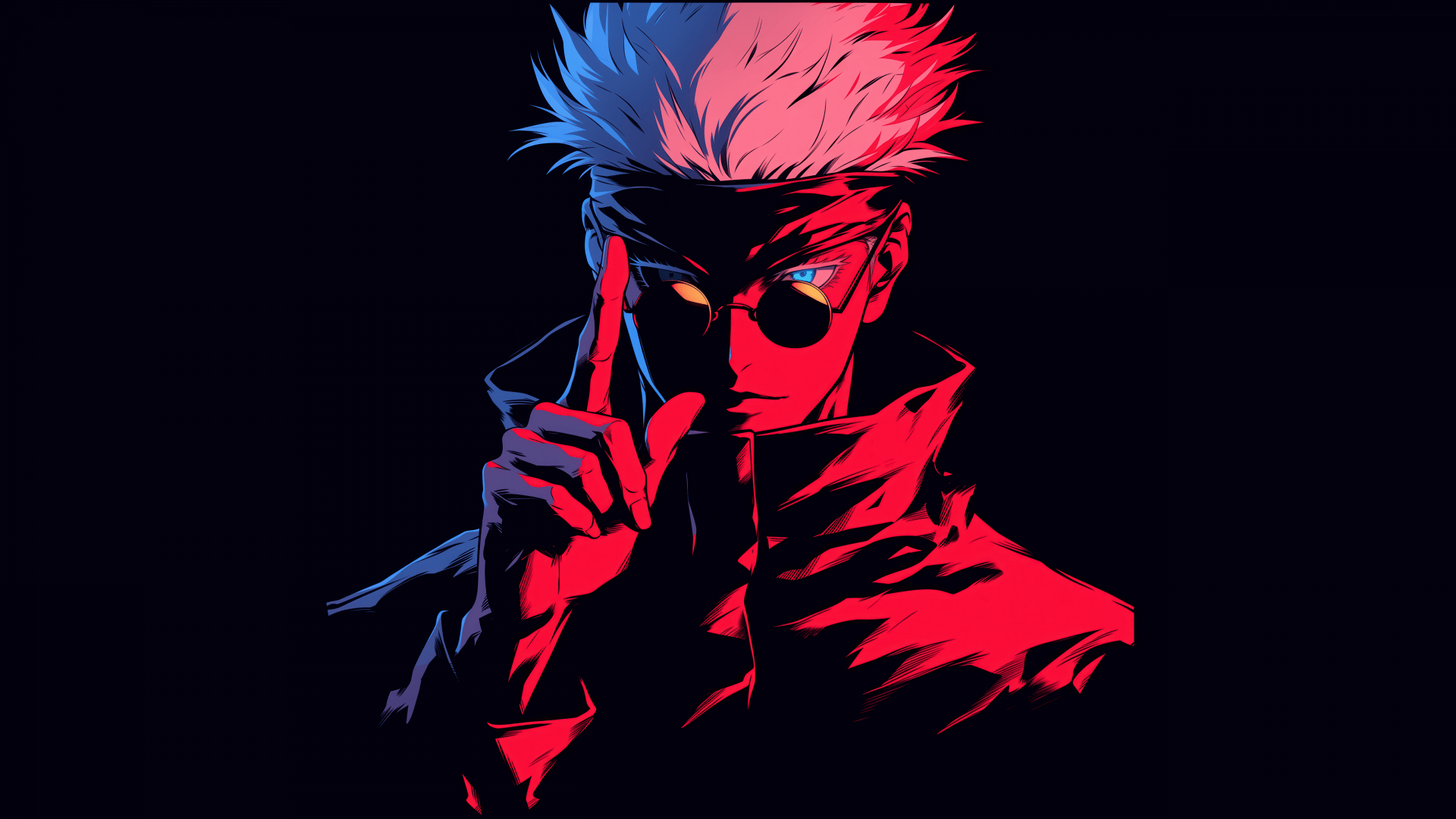 1920x1080 Satoru Gojo Wallpaper 4K, JJK, AMOLED, 5K, Black background