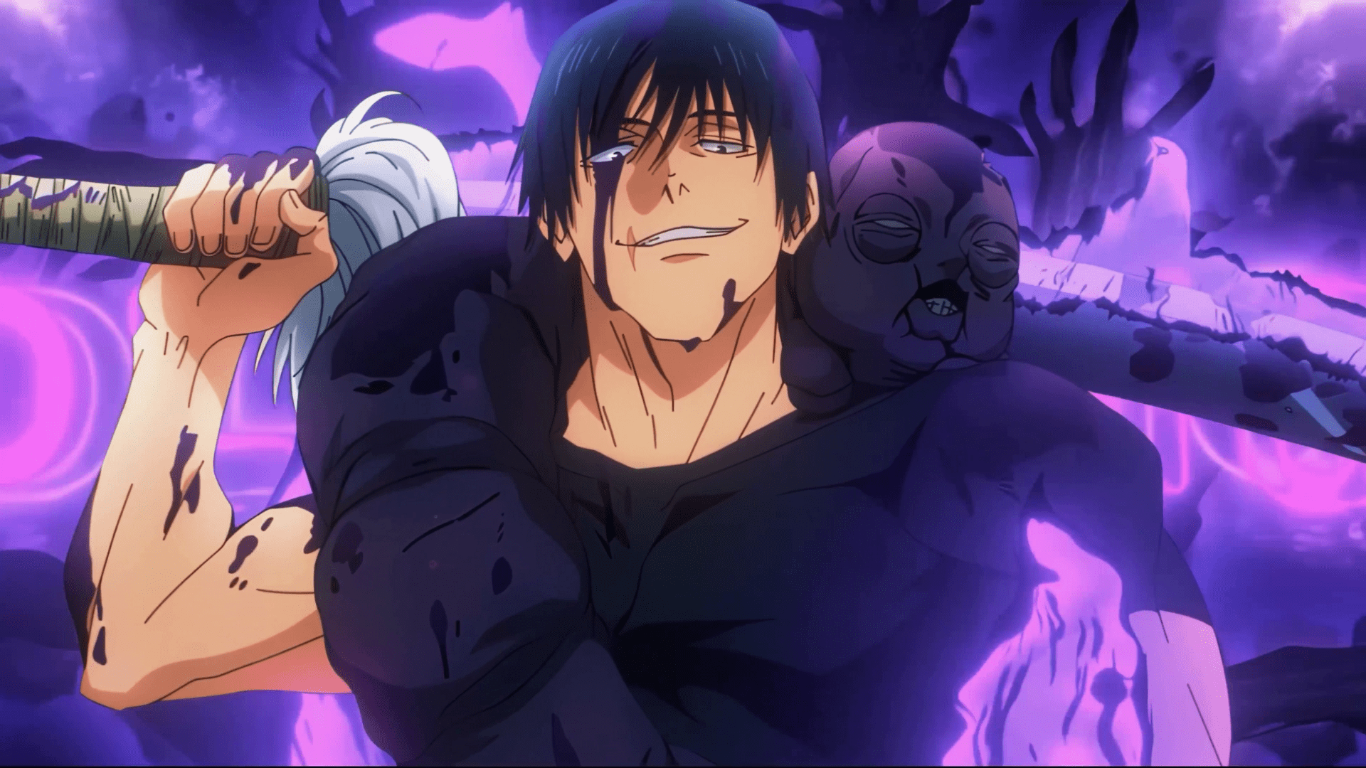 1920x1080 Toji Fushiguro in Violet Fury. Jujutsu Kaisen 4K Ultra HD Wallpaperx2160