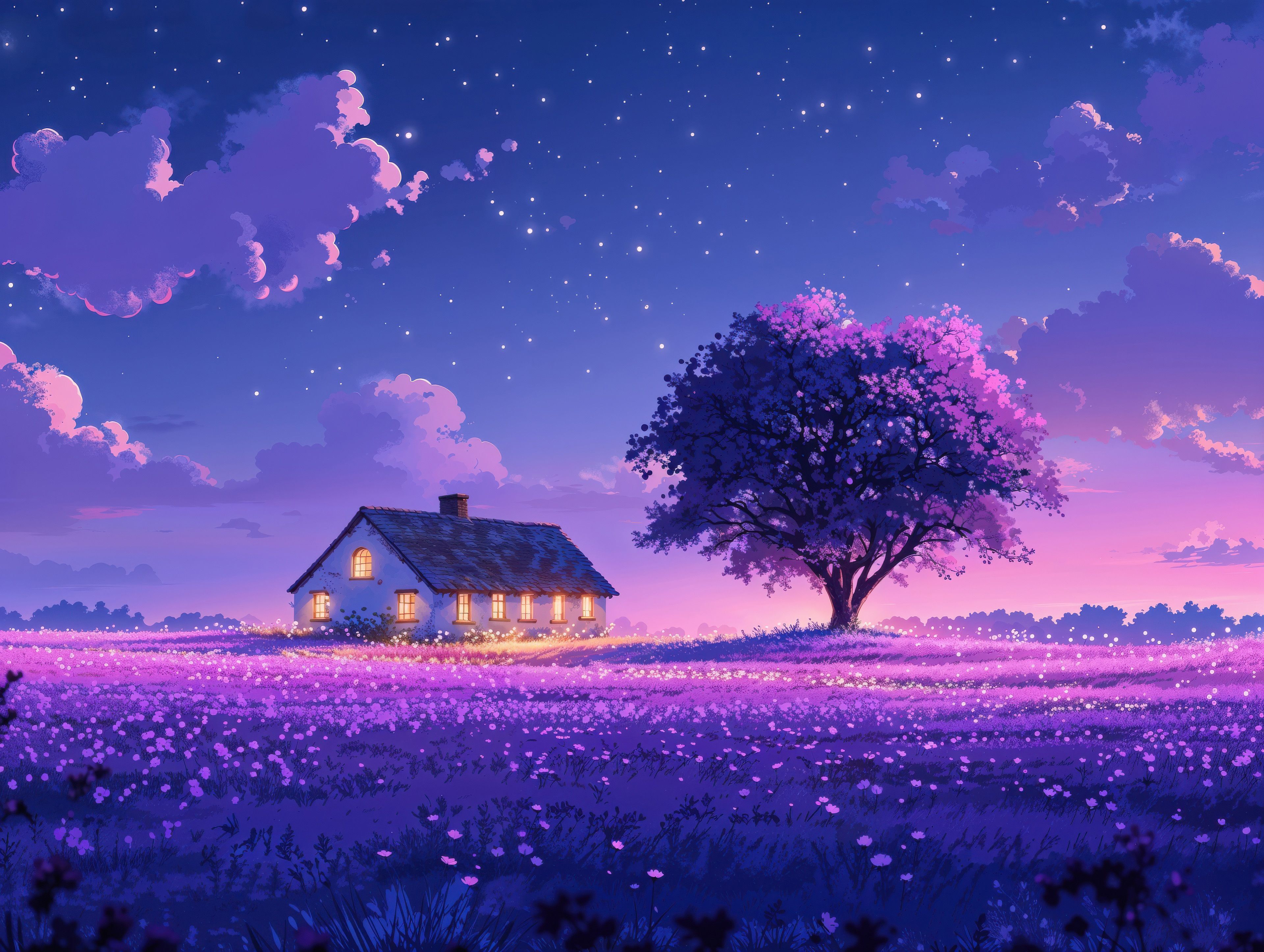 3840x2892 Purple Wallpaper and Background: Free HD Download