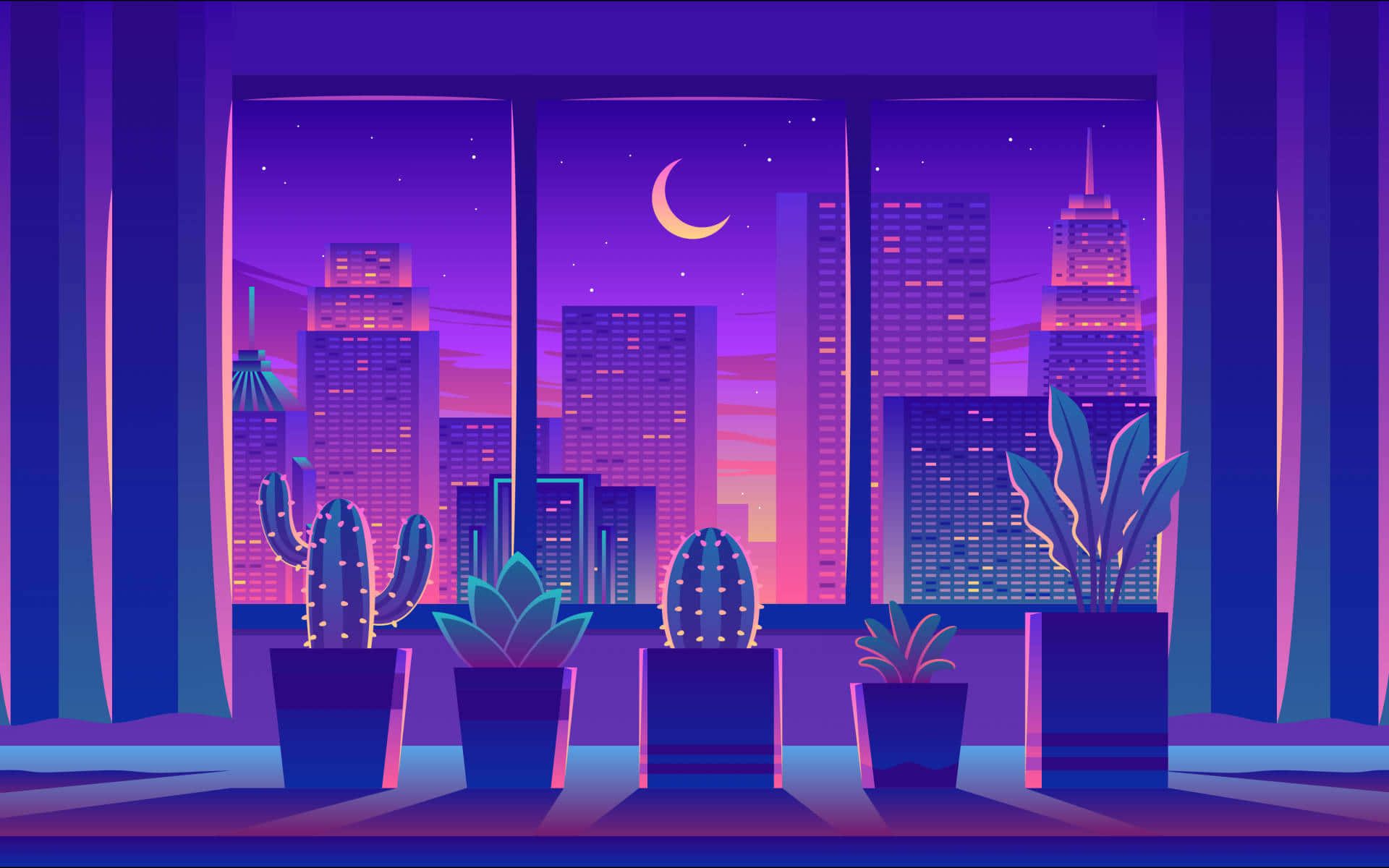 1920x1200 Computer Purple Wallpaper