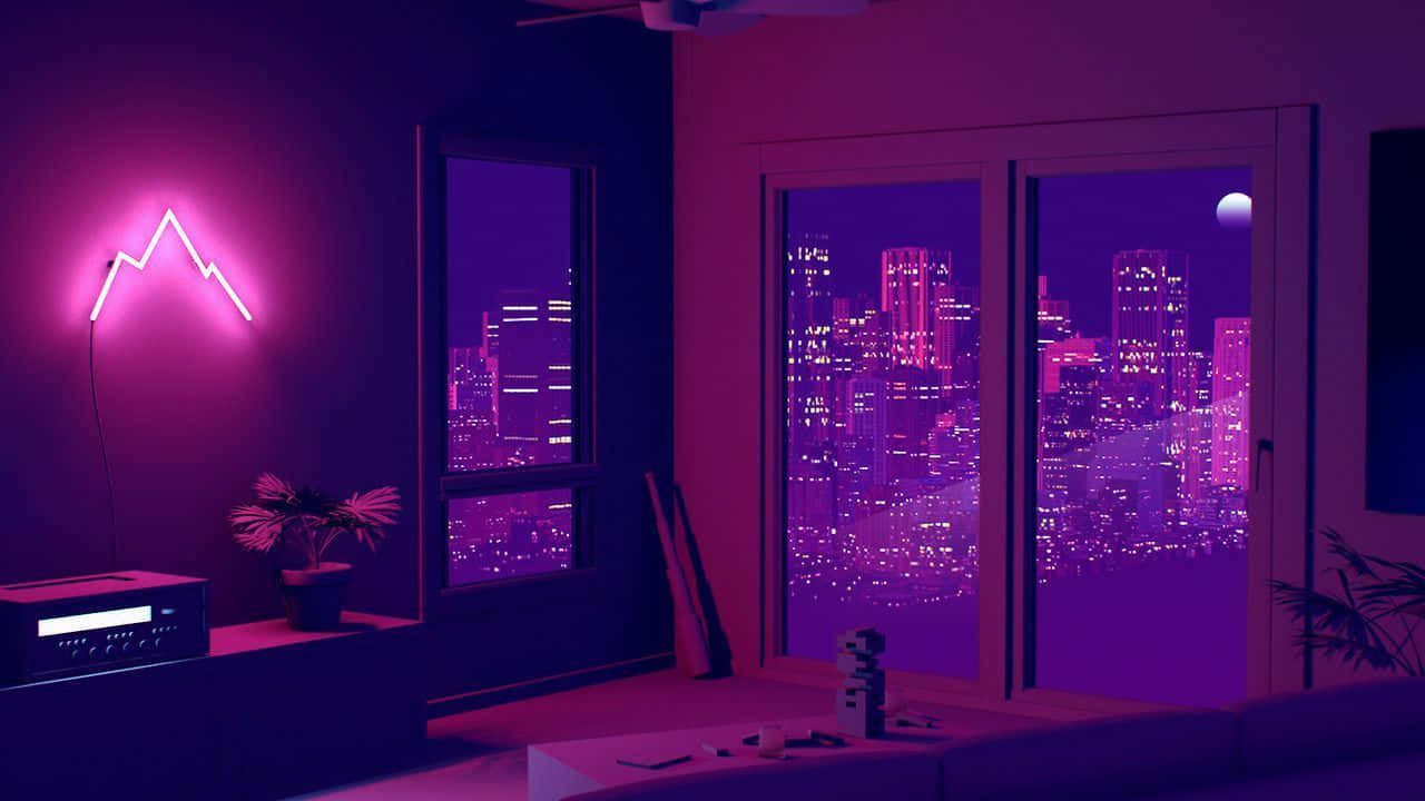 1280x720 Purple Aesthetic Grunge Desktop Wallpaper