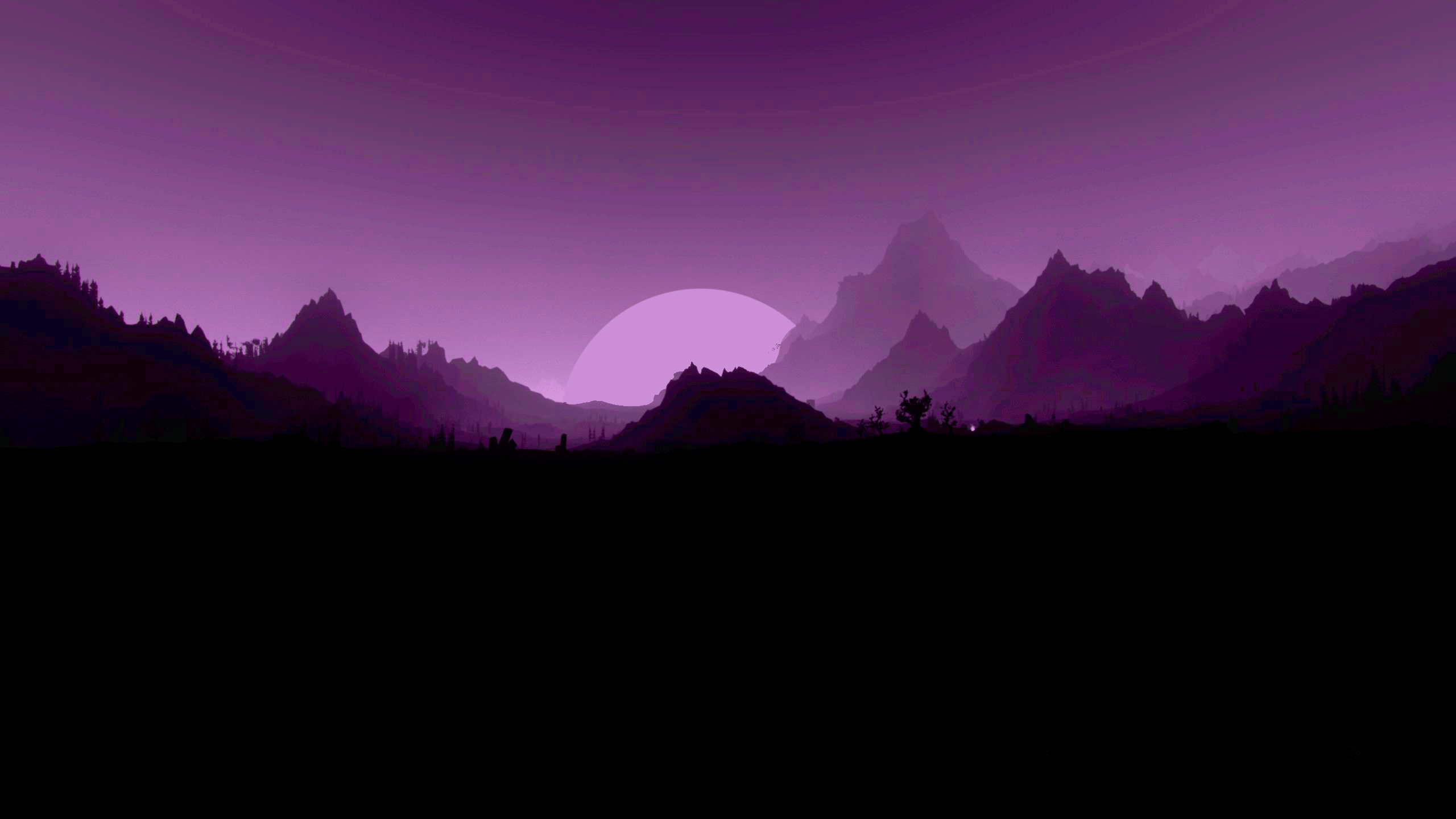 2560x1440 4k Purple Aesthetic Desktop Wallpaper
